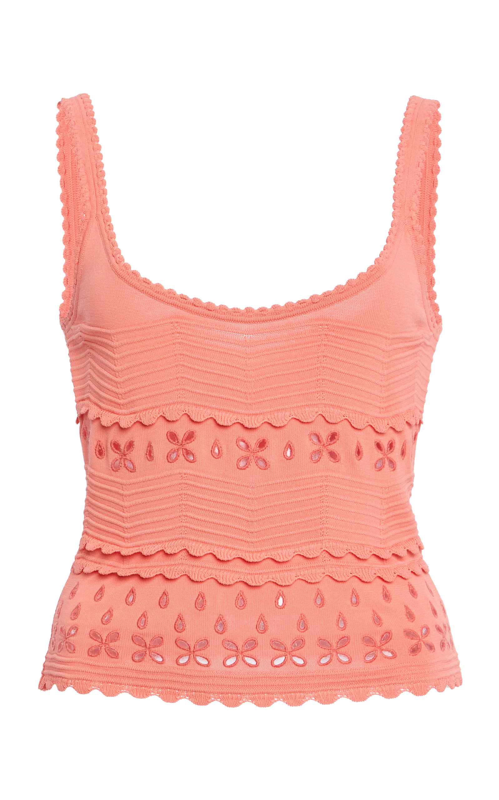 Ulla Johnson Sea Cutout Tank Top - Coral - XL