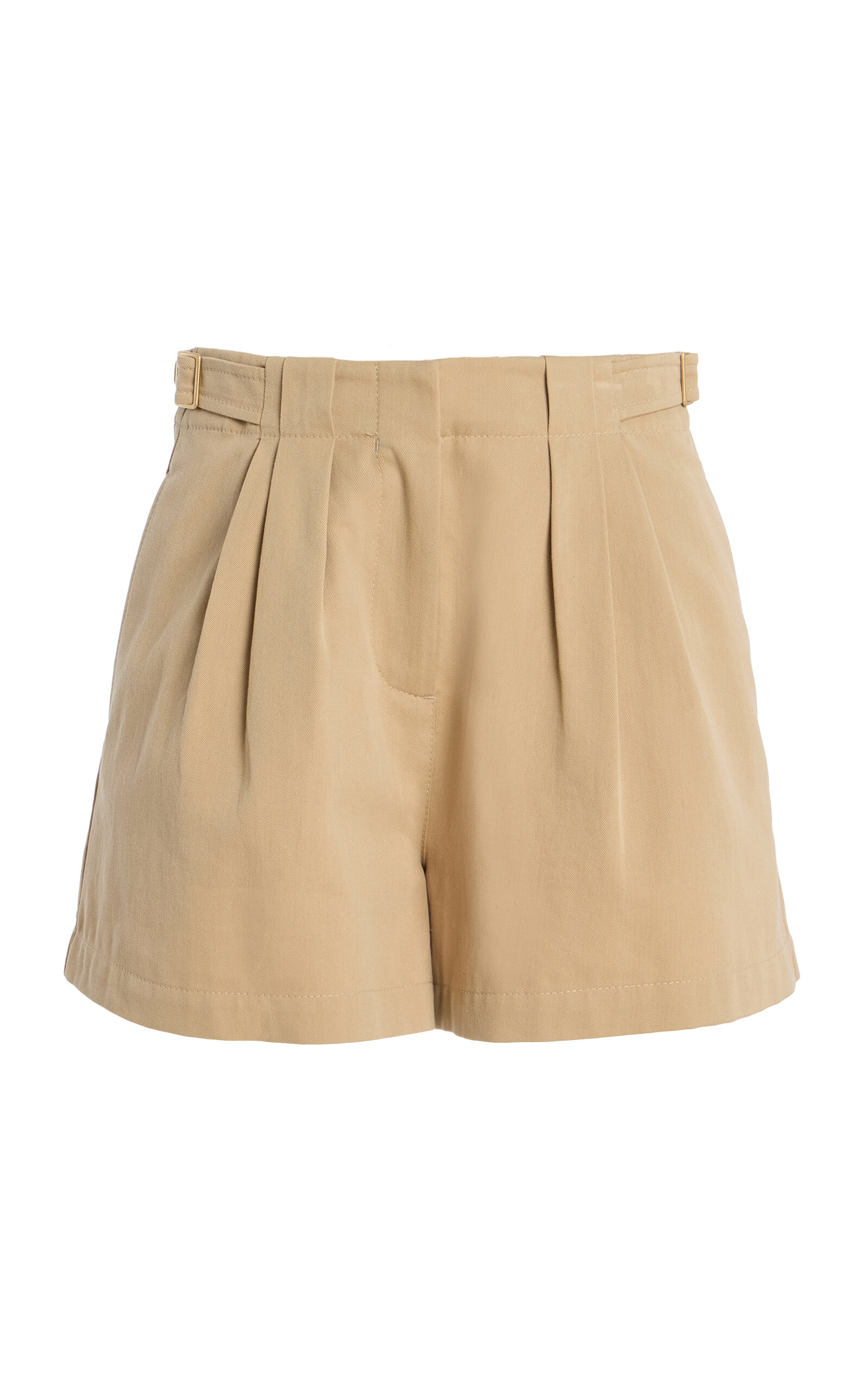 Ulla Johnson Kira Pleated Cotton Mini Shorts - Women's Clothing