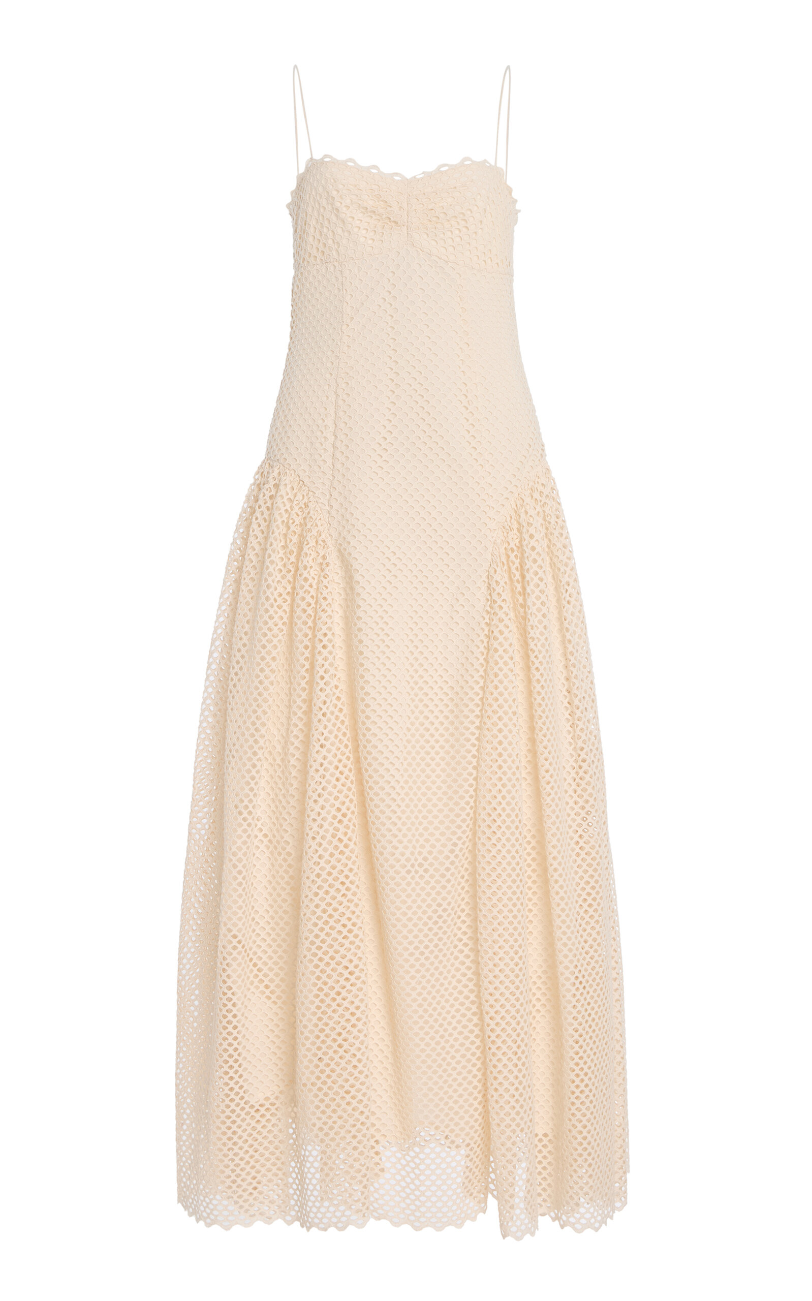 Ulla Johnson Isotta Crocheted Cotton Midi Dress