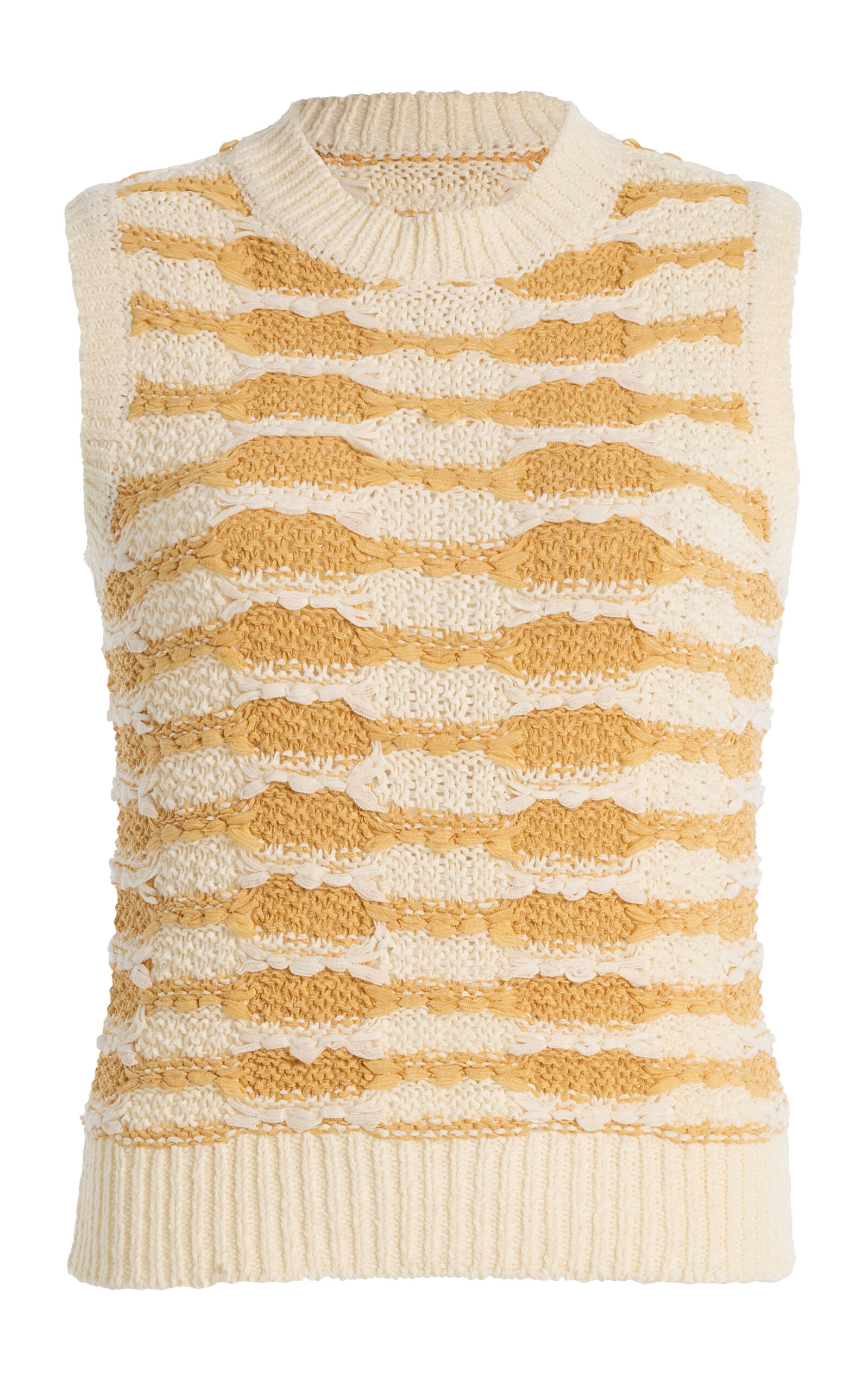 Ulla Johnson Patrizia Striped Knit Top In Neutral