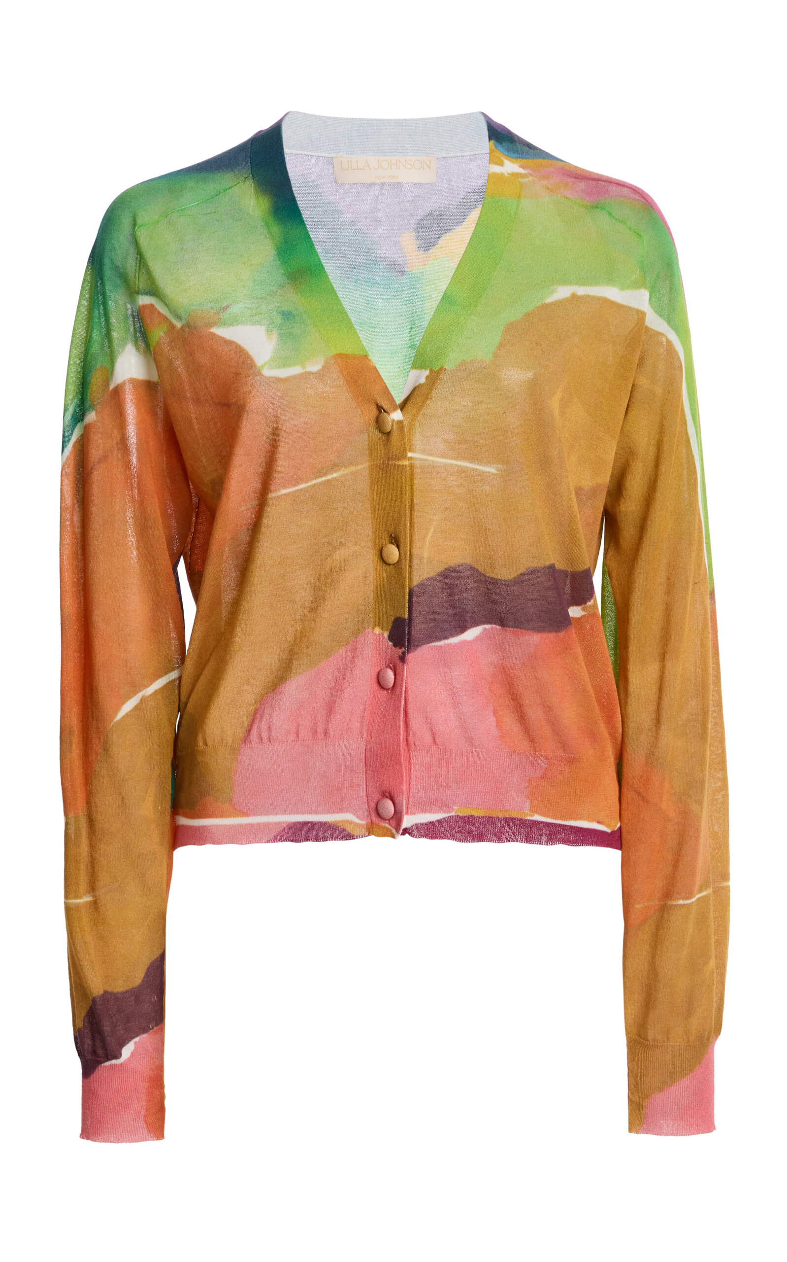 Ulla Johnson Vivienne Printed Cotton-Blend Cardigan - Multi