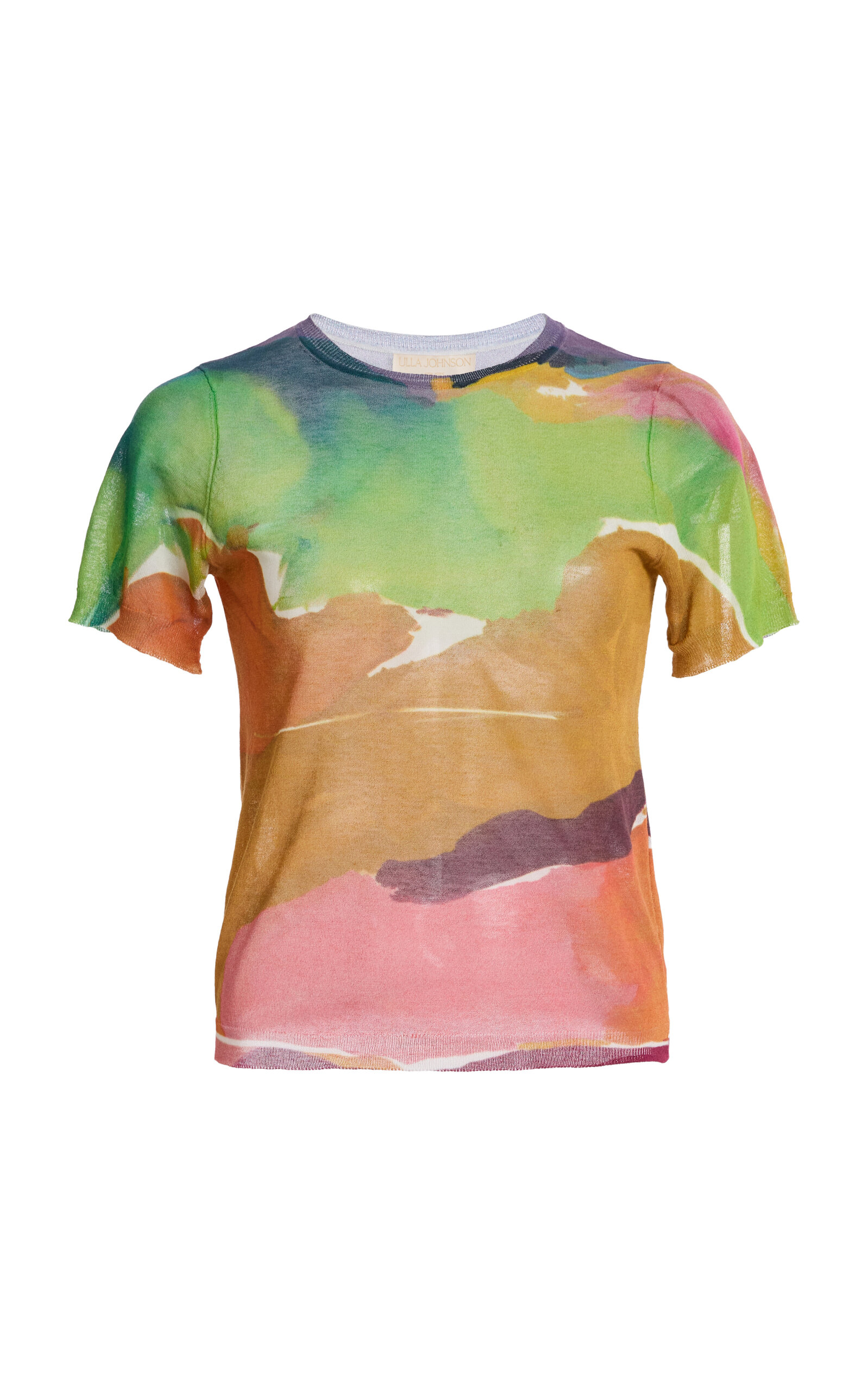 Ulla Johnson Sana Printed Cotton-Blend Top - Multi