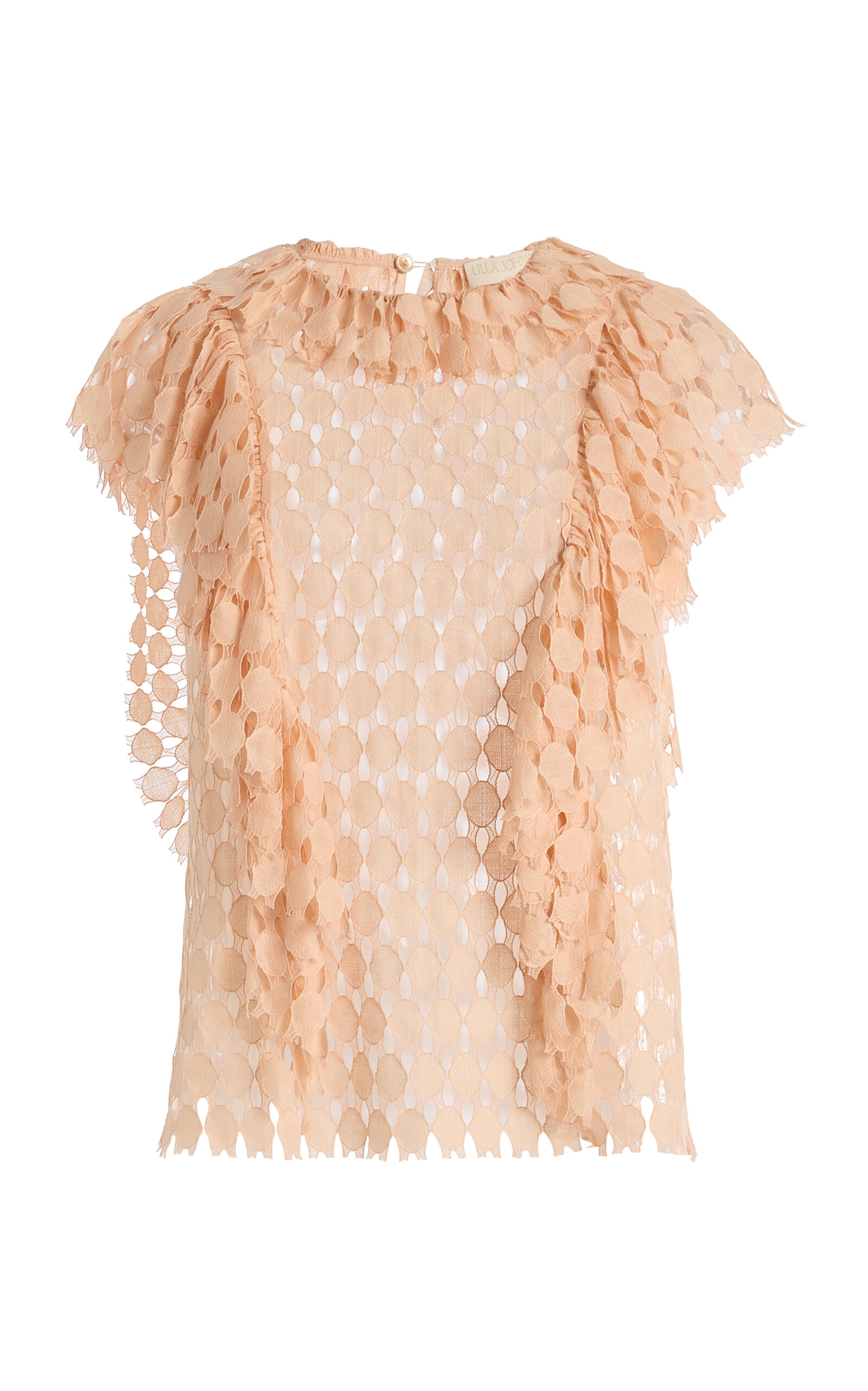 Ulla Johnson Daevy Lace Top In Neutral