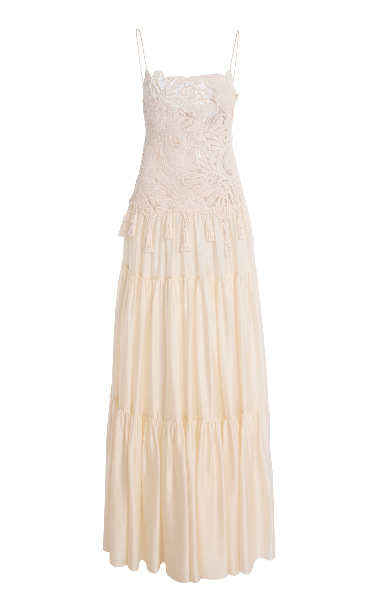 Ulla Johnson Celestia Embroidered Midi Dress In Neutral