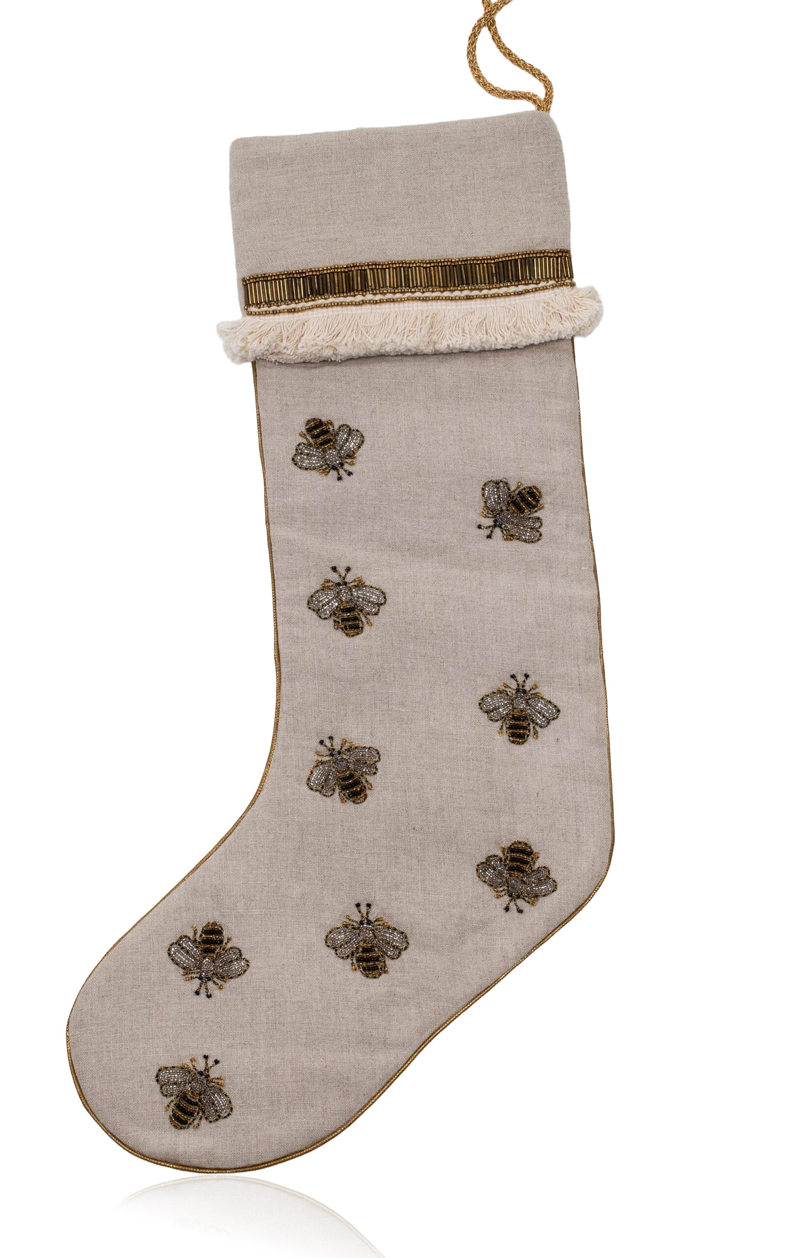 Joanna Buchanan Stripey Bee Stocking - Neutral