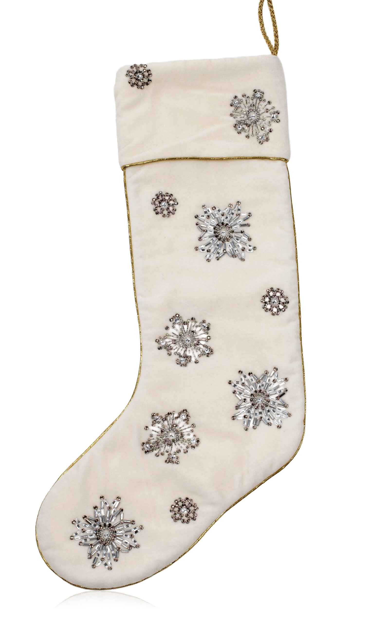 Joanna Buchanan Snowflake Stocking - Ivory