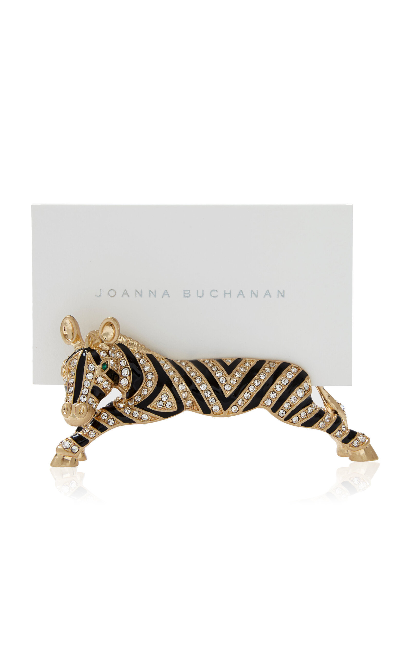 Joanna Buchanan Set Of Two Zebra Placecard Holders - Gold