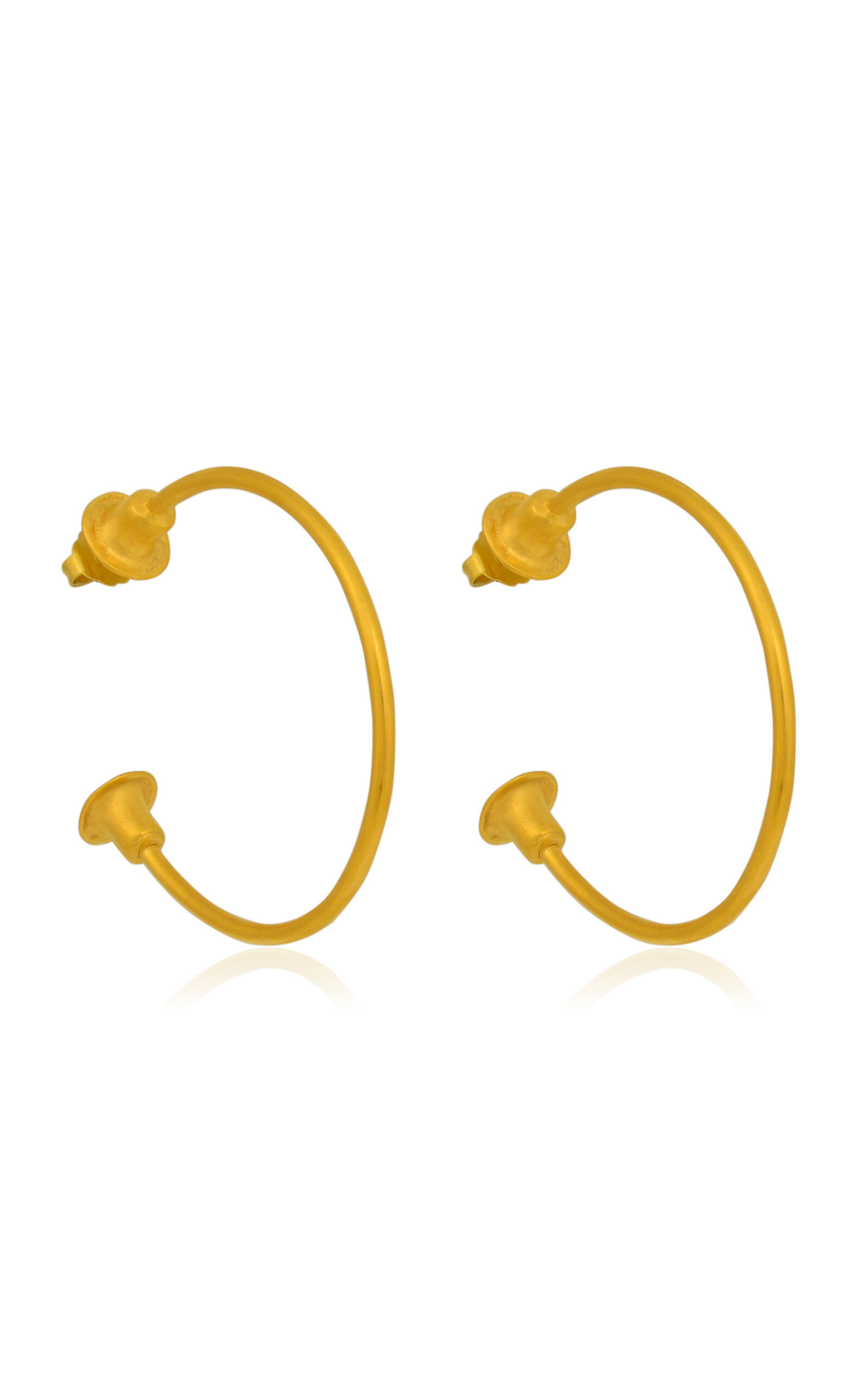 CANO - Kipalina 24K Gold-Plated Hoop Earrings - Gold - OS - Moda Operandi - Gifts For Her