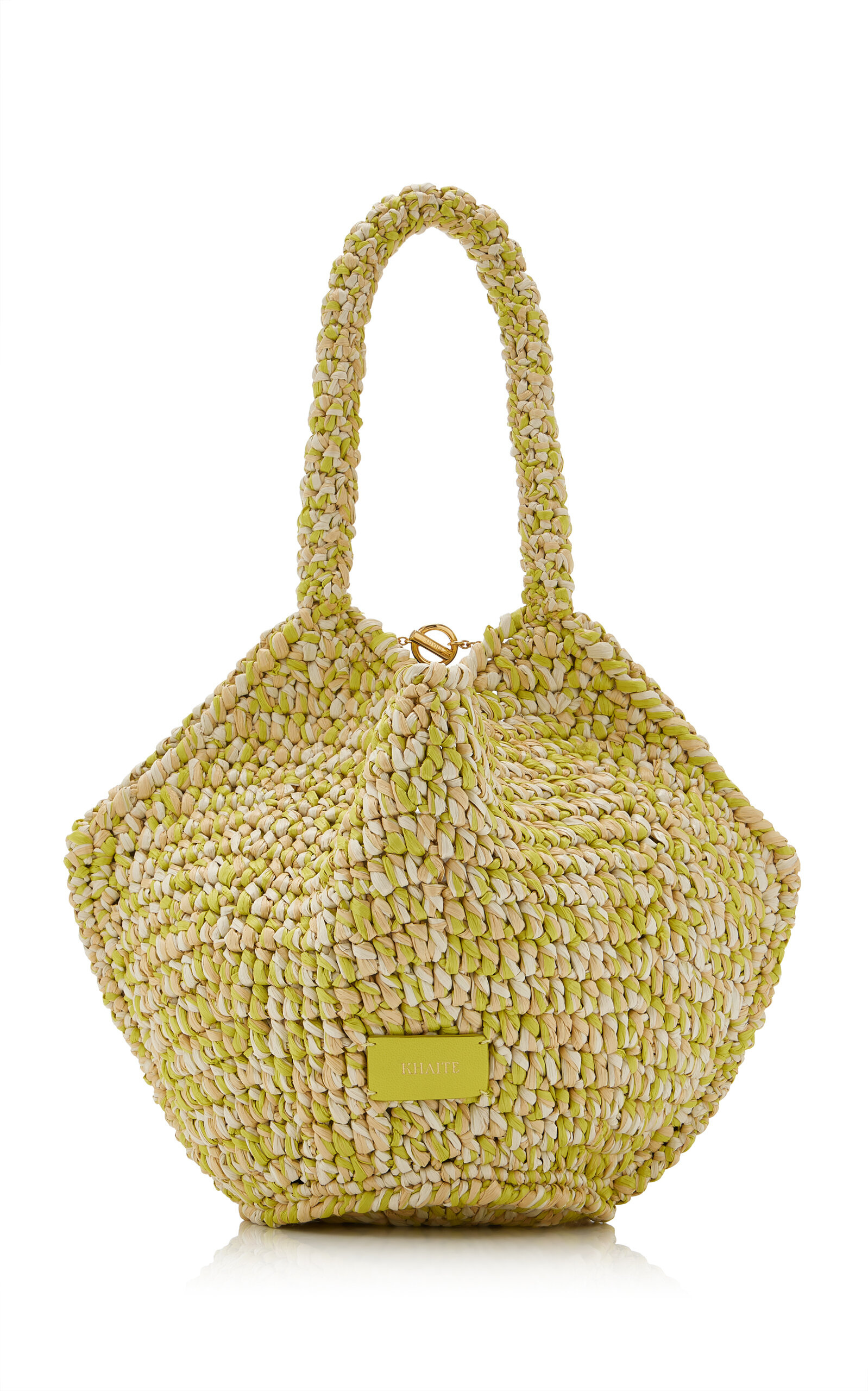 Khaite Lotus Mini Raffia Tote - Moda Operandi