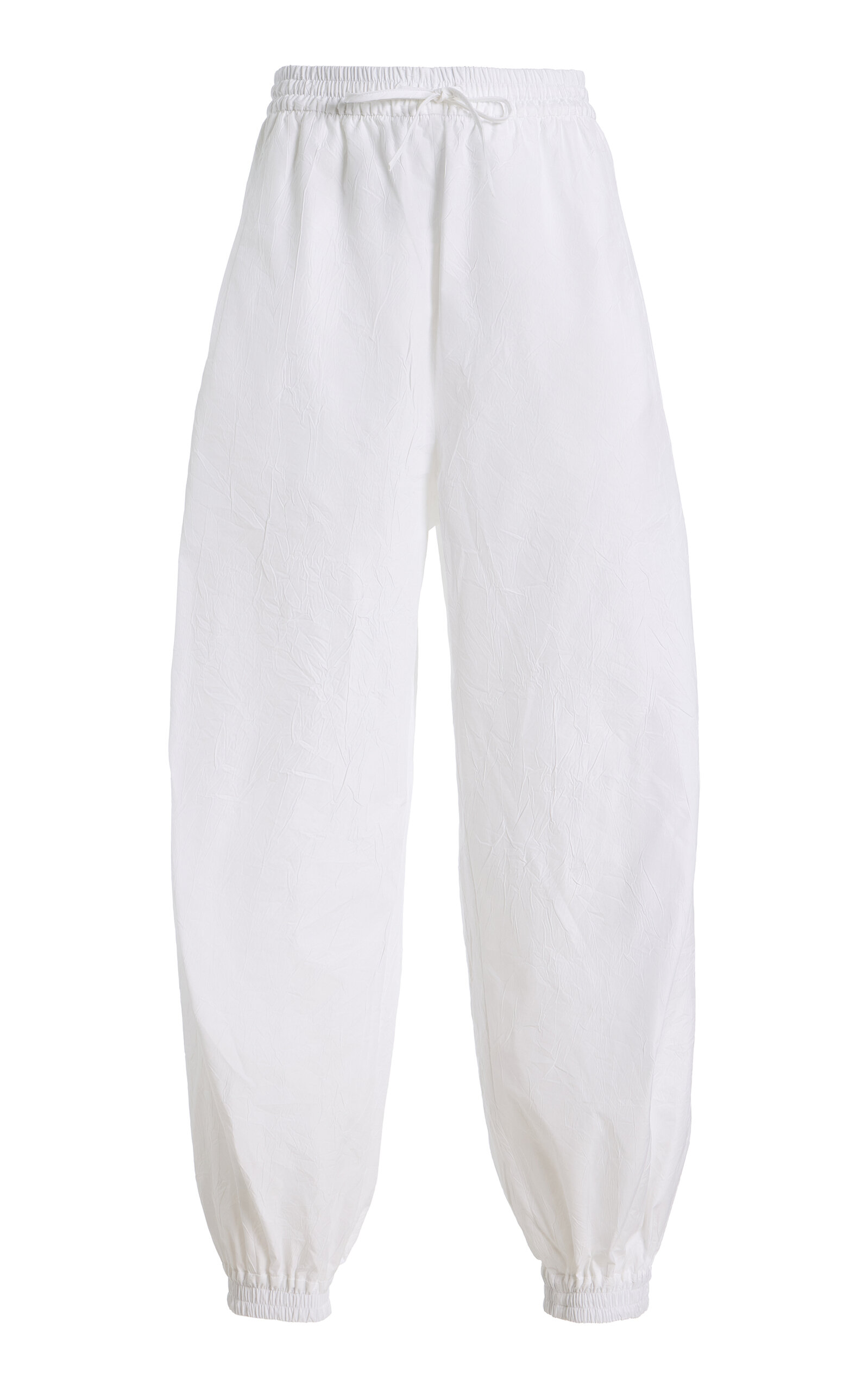 Róhe Volume Crushed Cotton-Blend Trousers