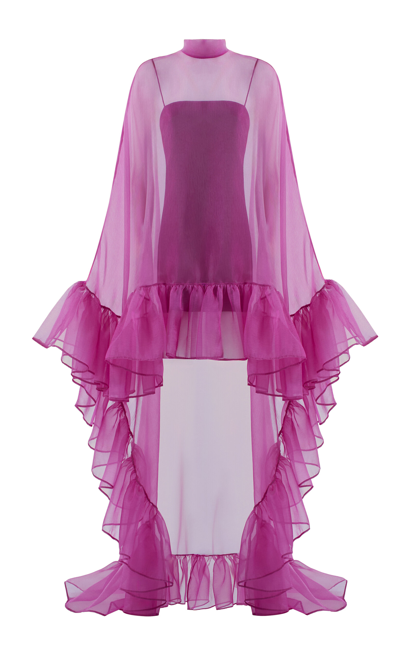 Taller Marmo Lady Bird Ruffle-Trimmed Dress - Fuchsia