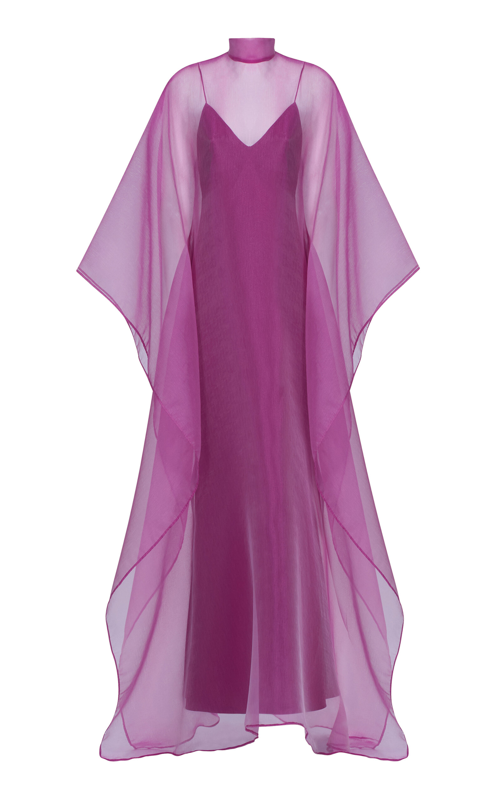 Taller Marmo Sphinx Sheer Kaftan - Fuchsia