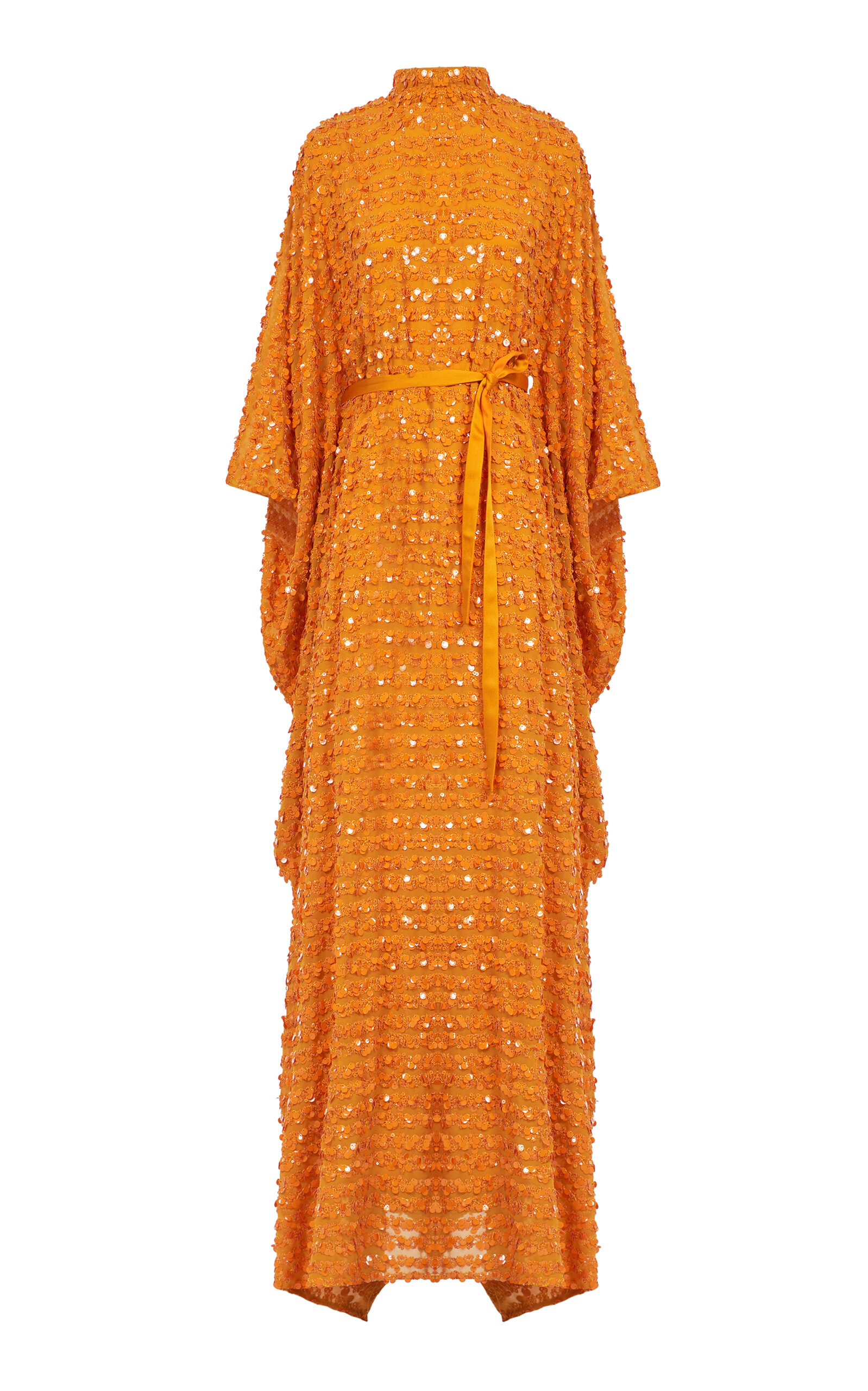 Taller Marmo Caracciolo Sequined Kaftan - Orange - OS