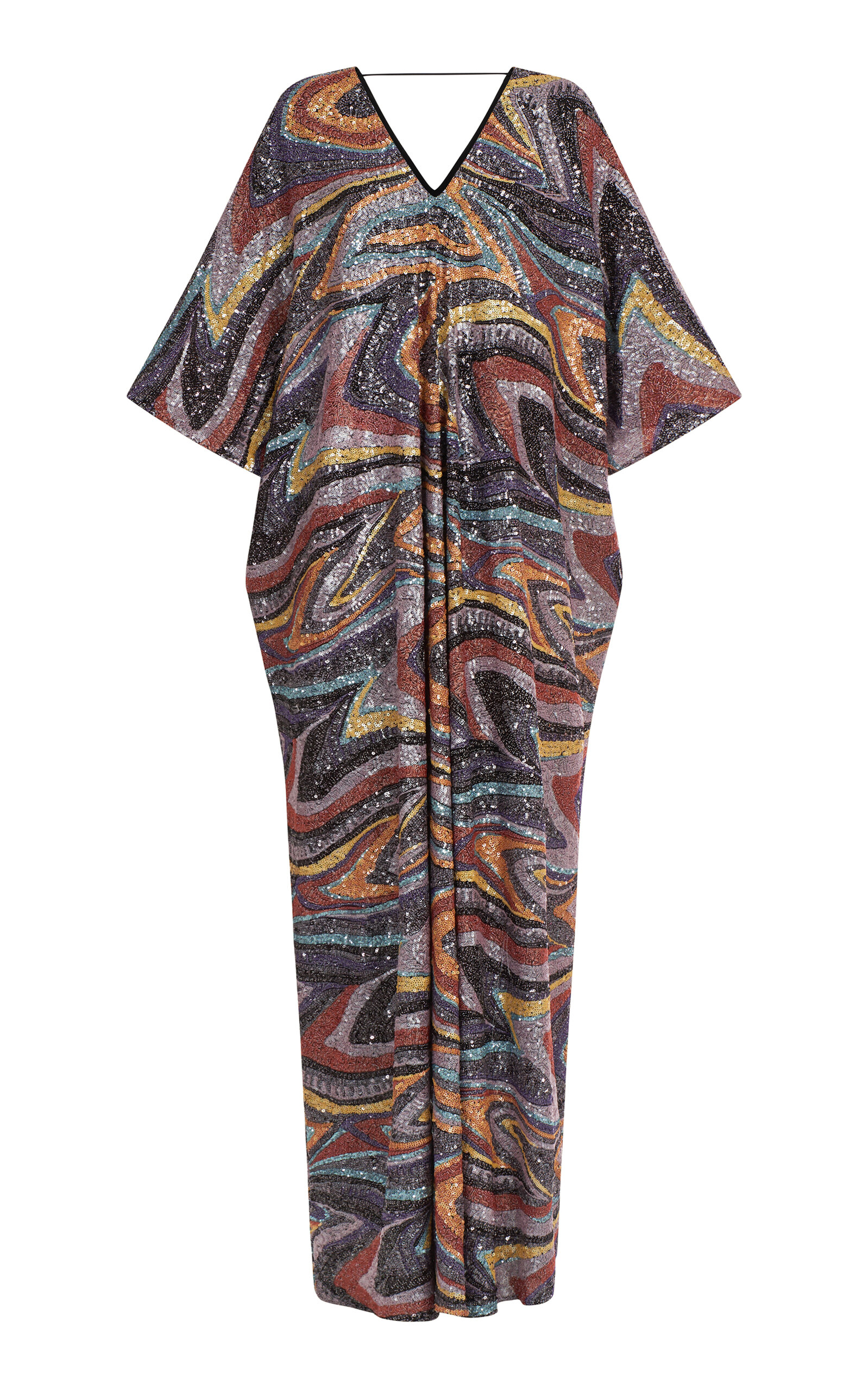 Taller Marmo Gala Sequined Kaftan In Multi