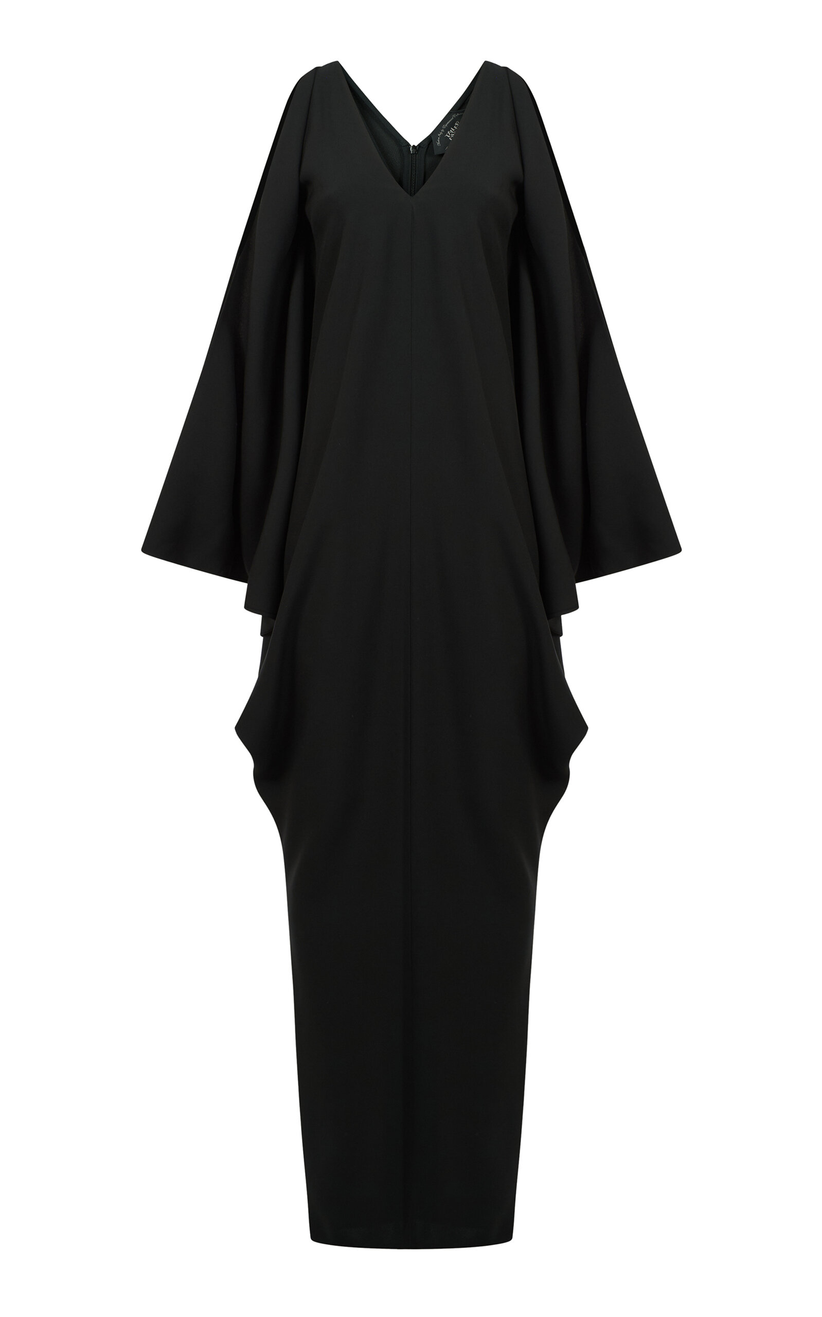 Taller Marmo Beistegui Cold-Shoulder Satin Maxi Dress - Black - OS