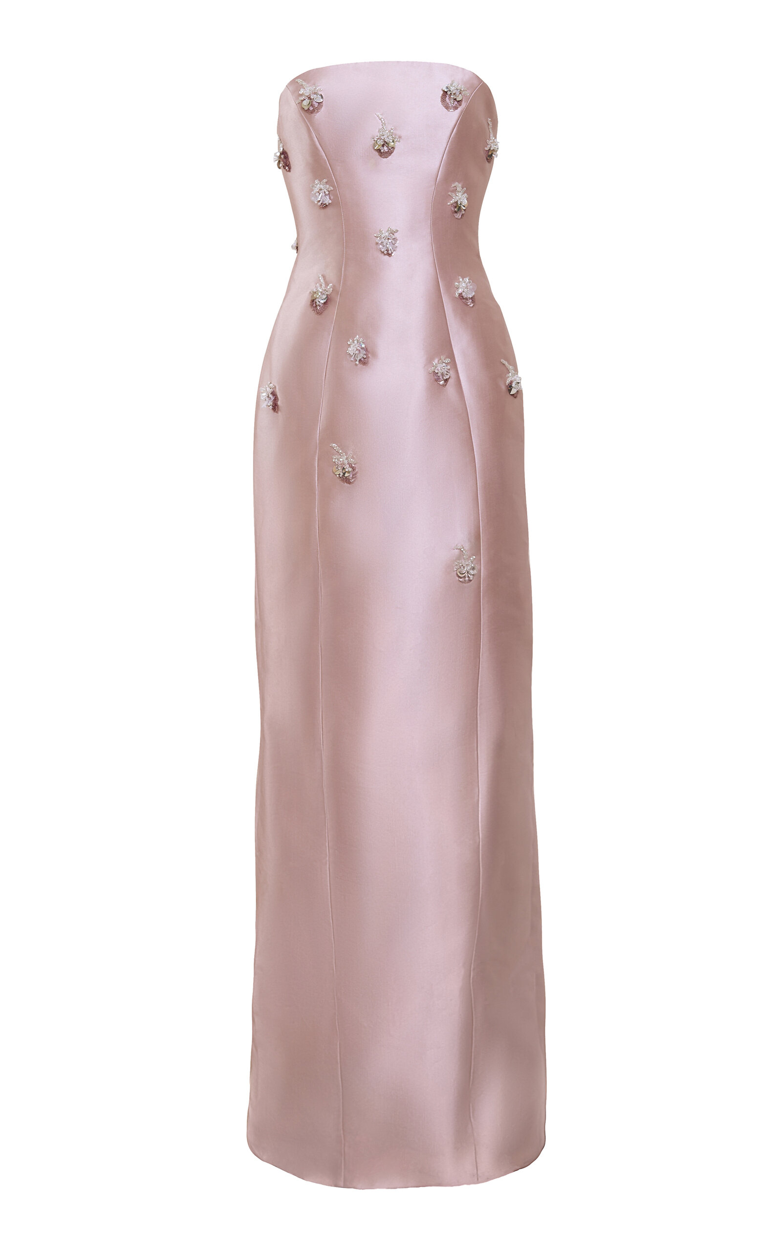 Yassmin Saleh Flicker Silk-Blend Gown