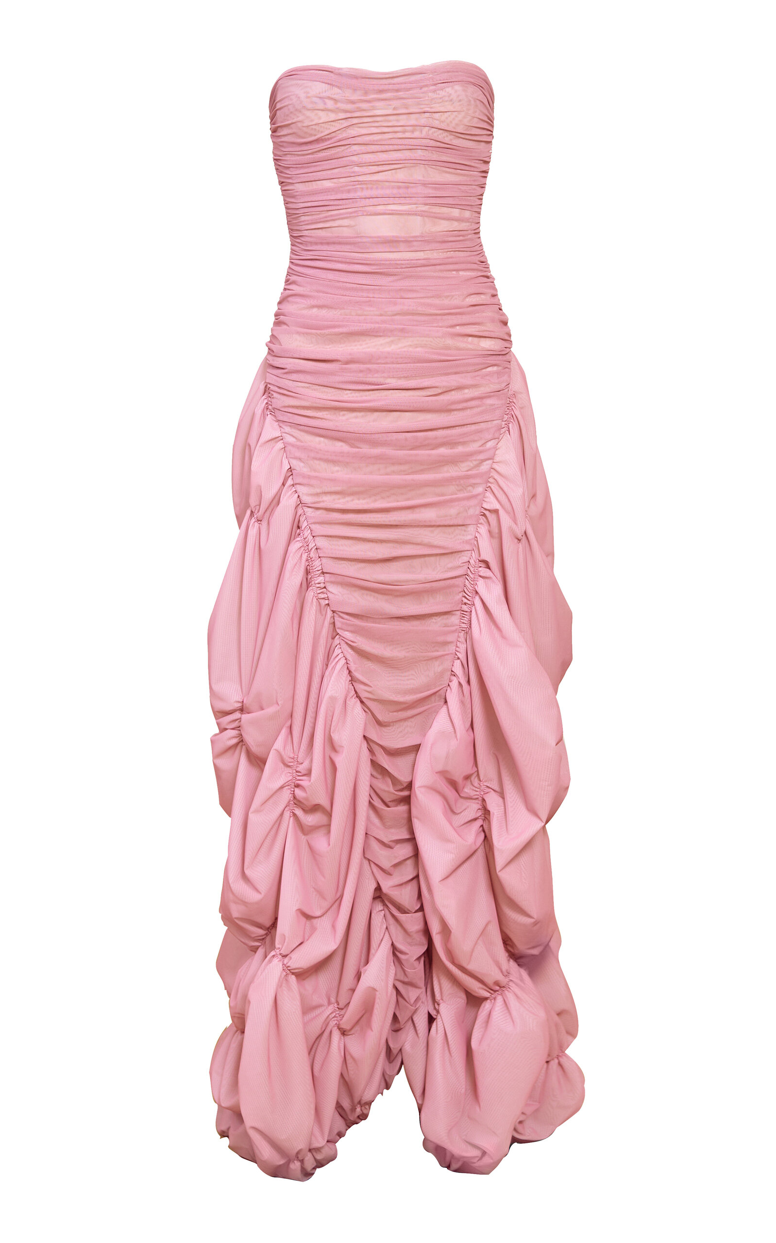 Yassmin Saleh Mirage Tulle-Blend Gown - Pink