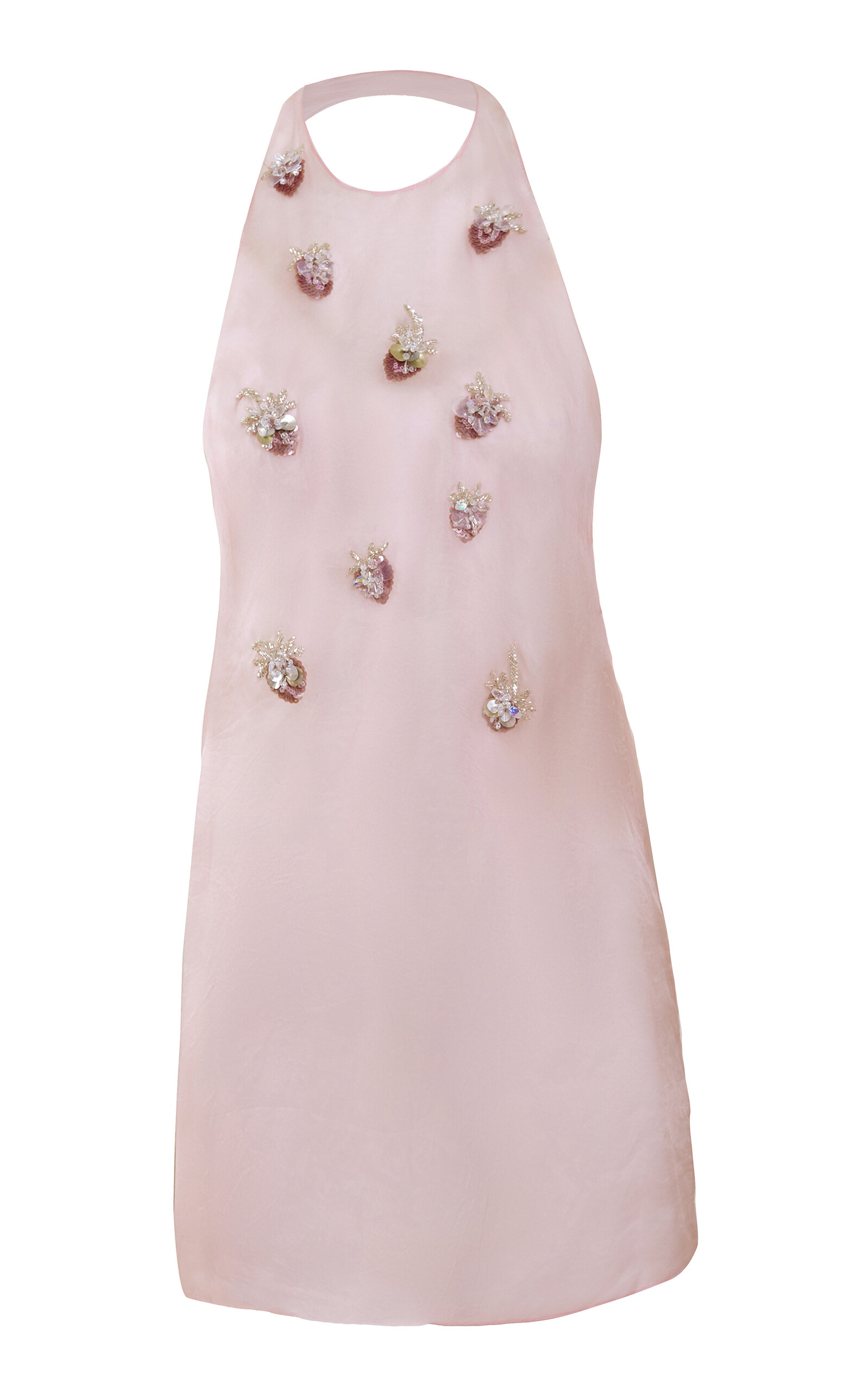 Yassmin Saleh Reverie Silk-blend Top In Pink