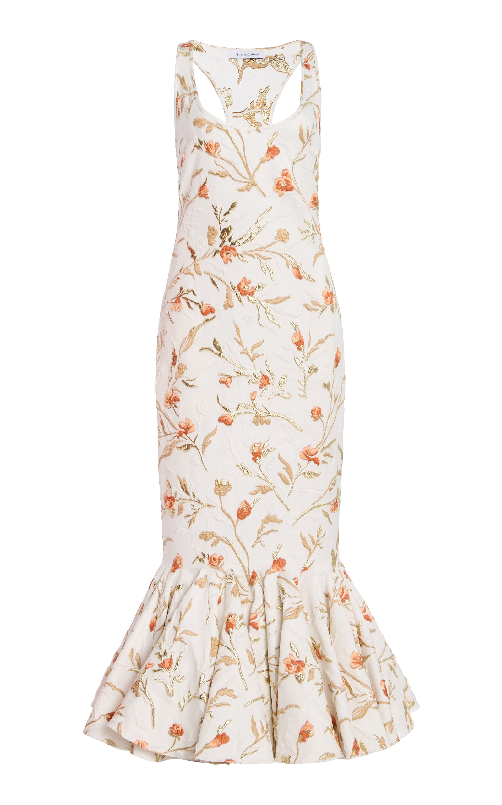 Atelier Prabal Gurung Floral Jacquard Midi Dress - Floral