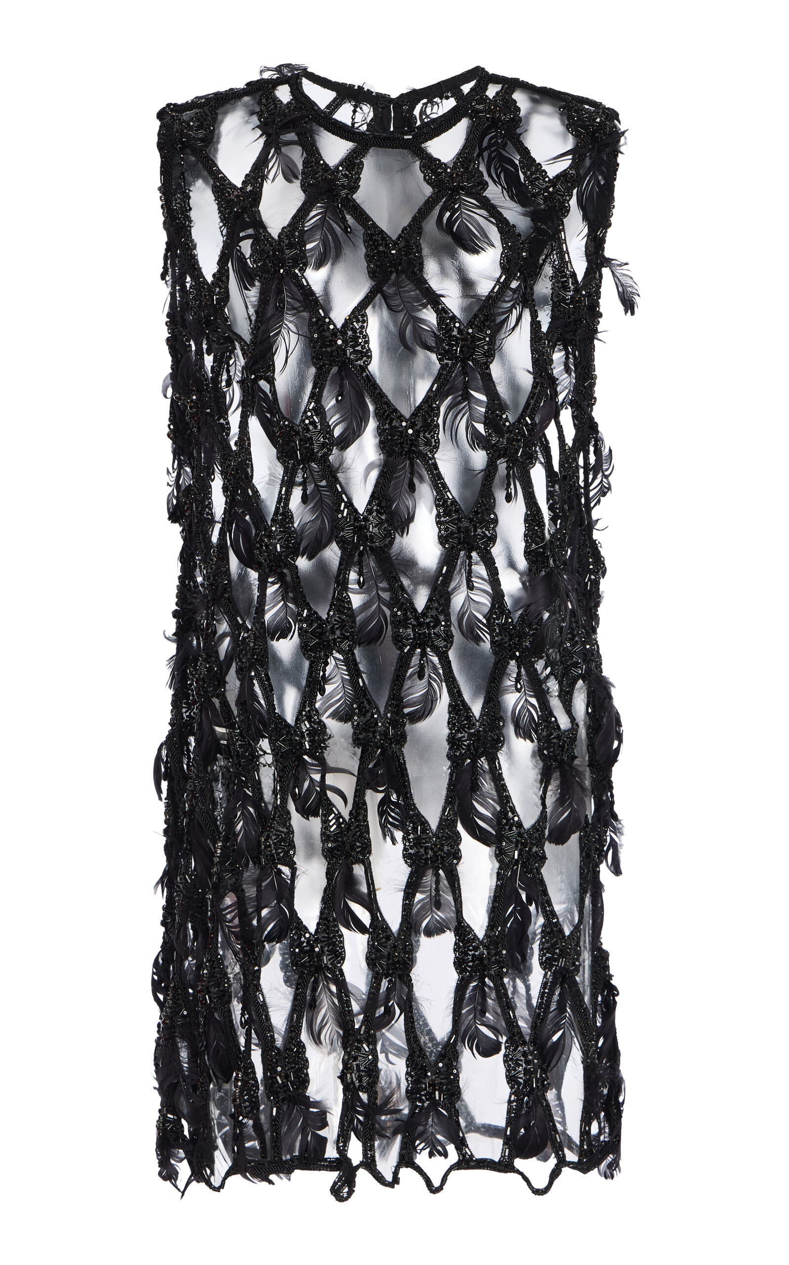 Atelier Prabal Gurung Embellished Mini Dress - Black