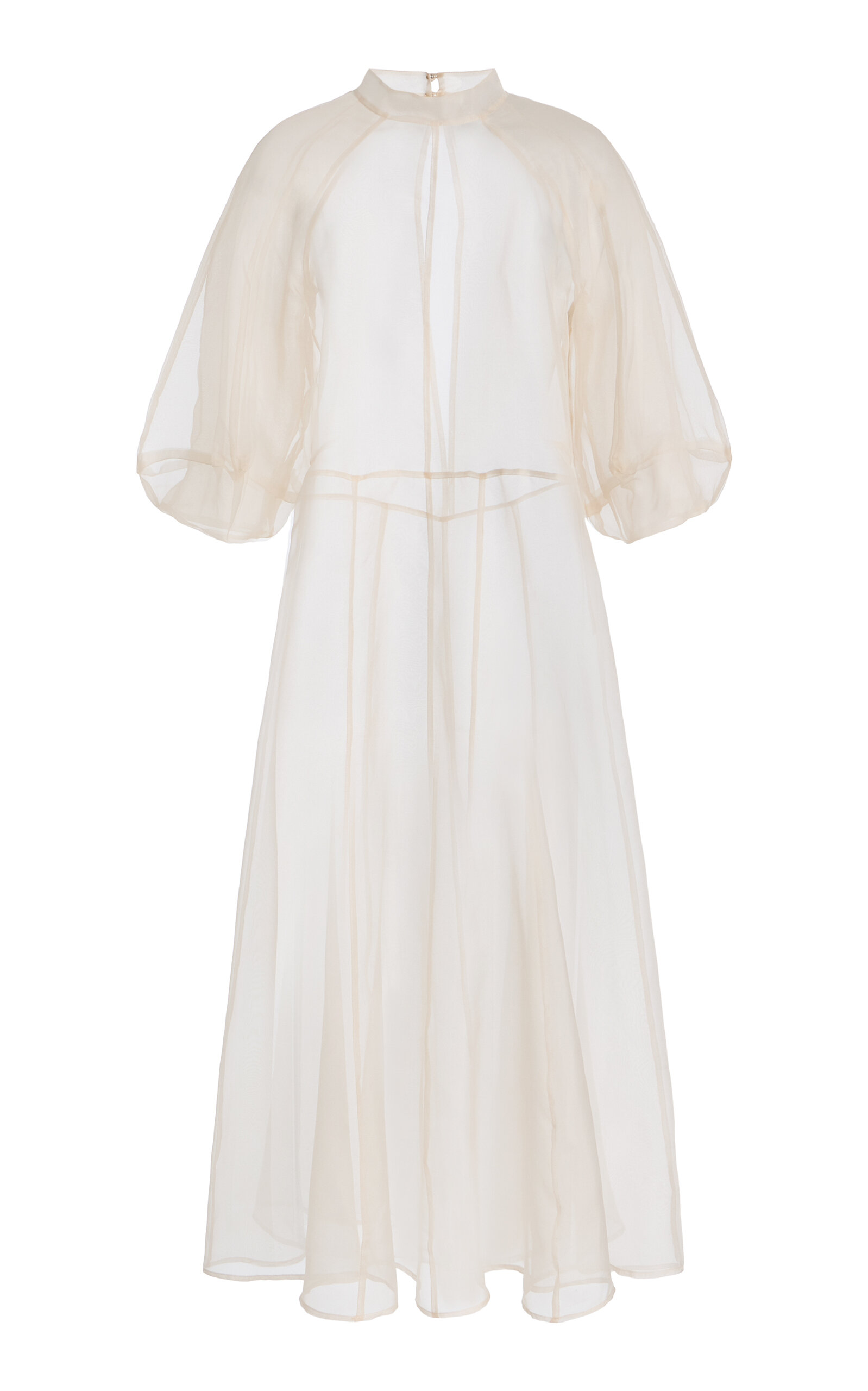 Kamperett Exclusive Meiere Silk Organza Midi Dress