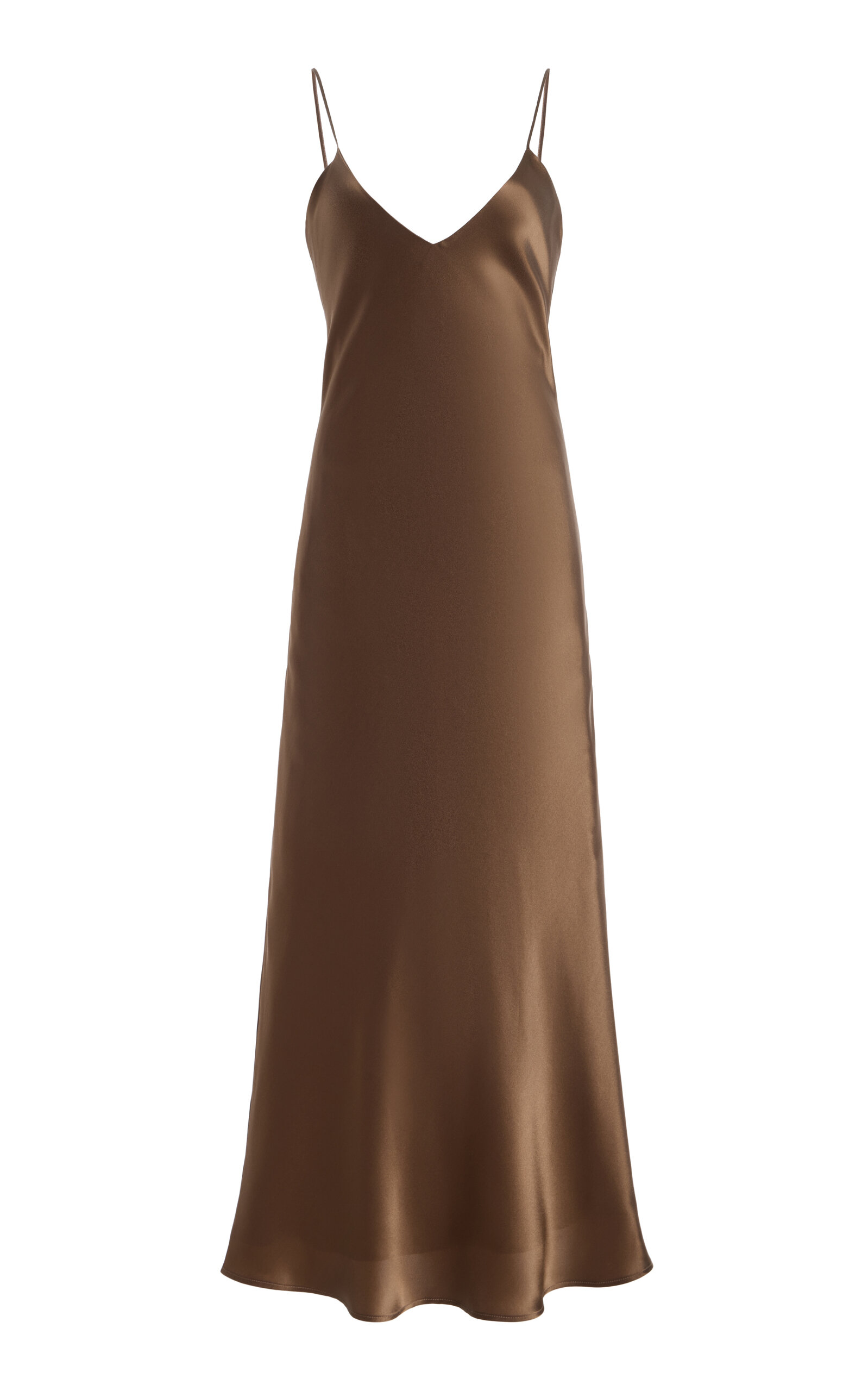 Kamperett Exclusive Caroline Silk Midi Dress In Multi