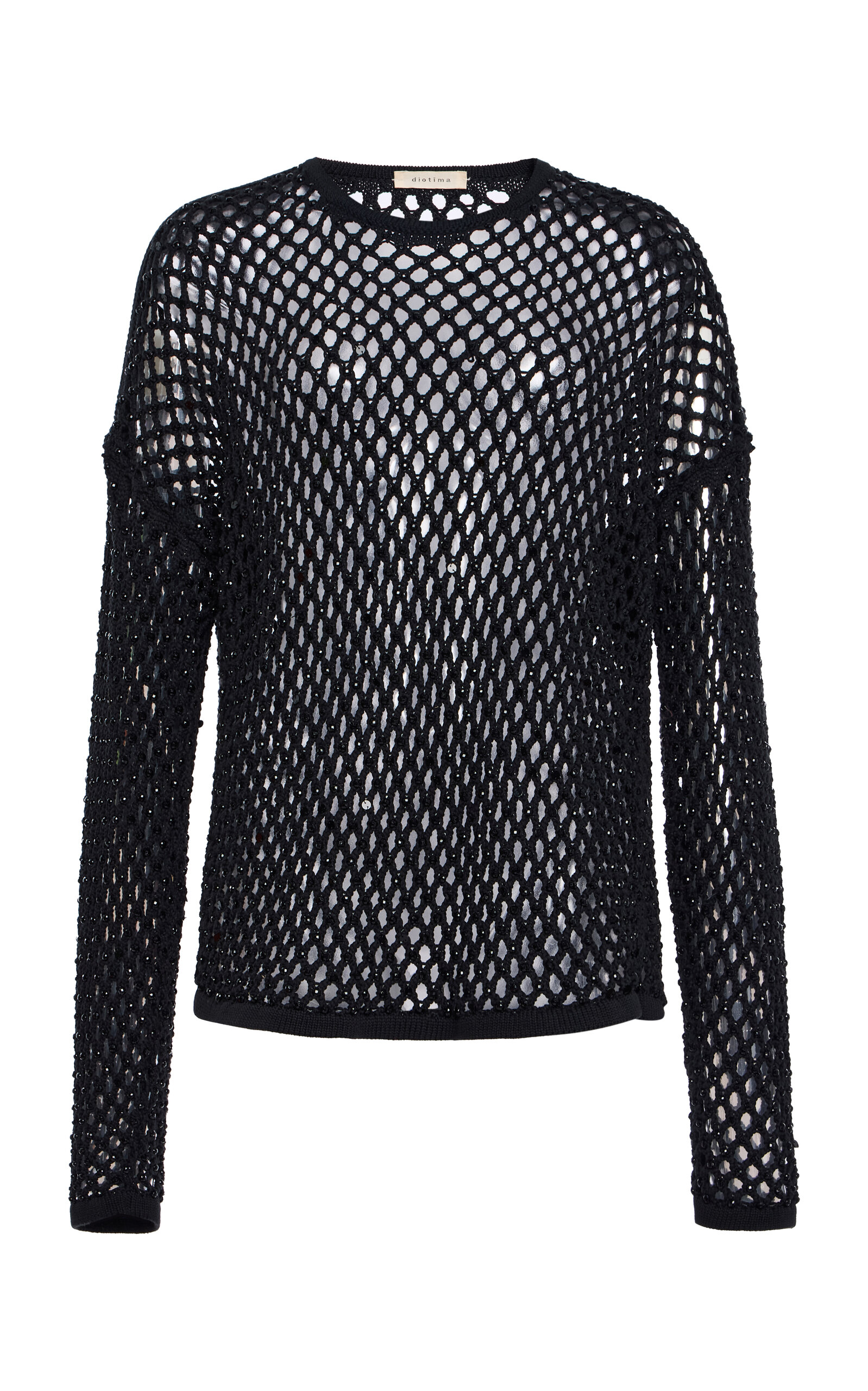 Diotima Leeward Cotton-blend Top In Black