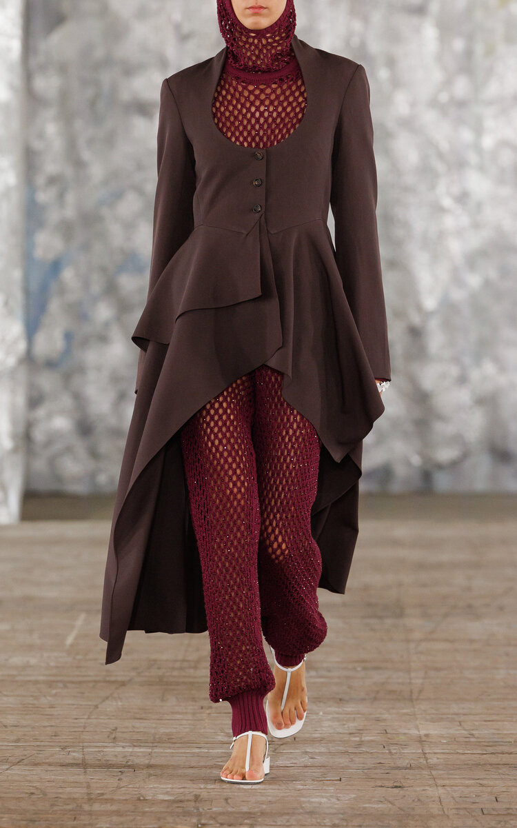 Diotima Leeward Cotton-blend Top In Burgundy