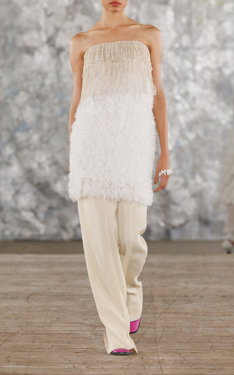 Diotima Sine Silk-Blend Trousers - Ivory