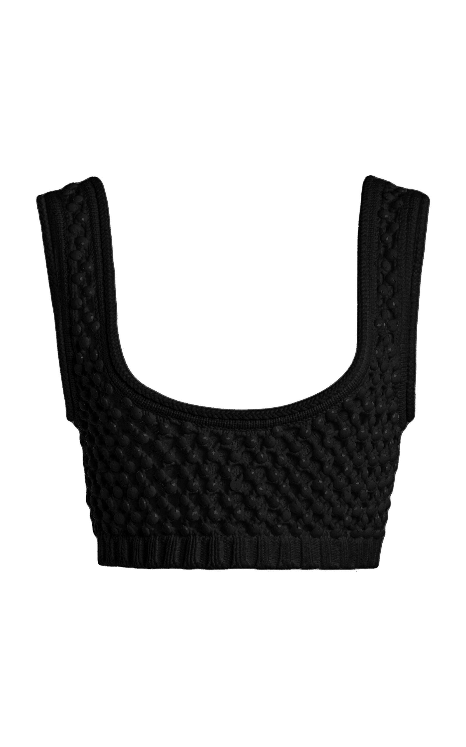 Diotima Lady Cotton-Blend Bralette - Black