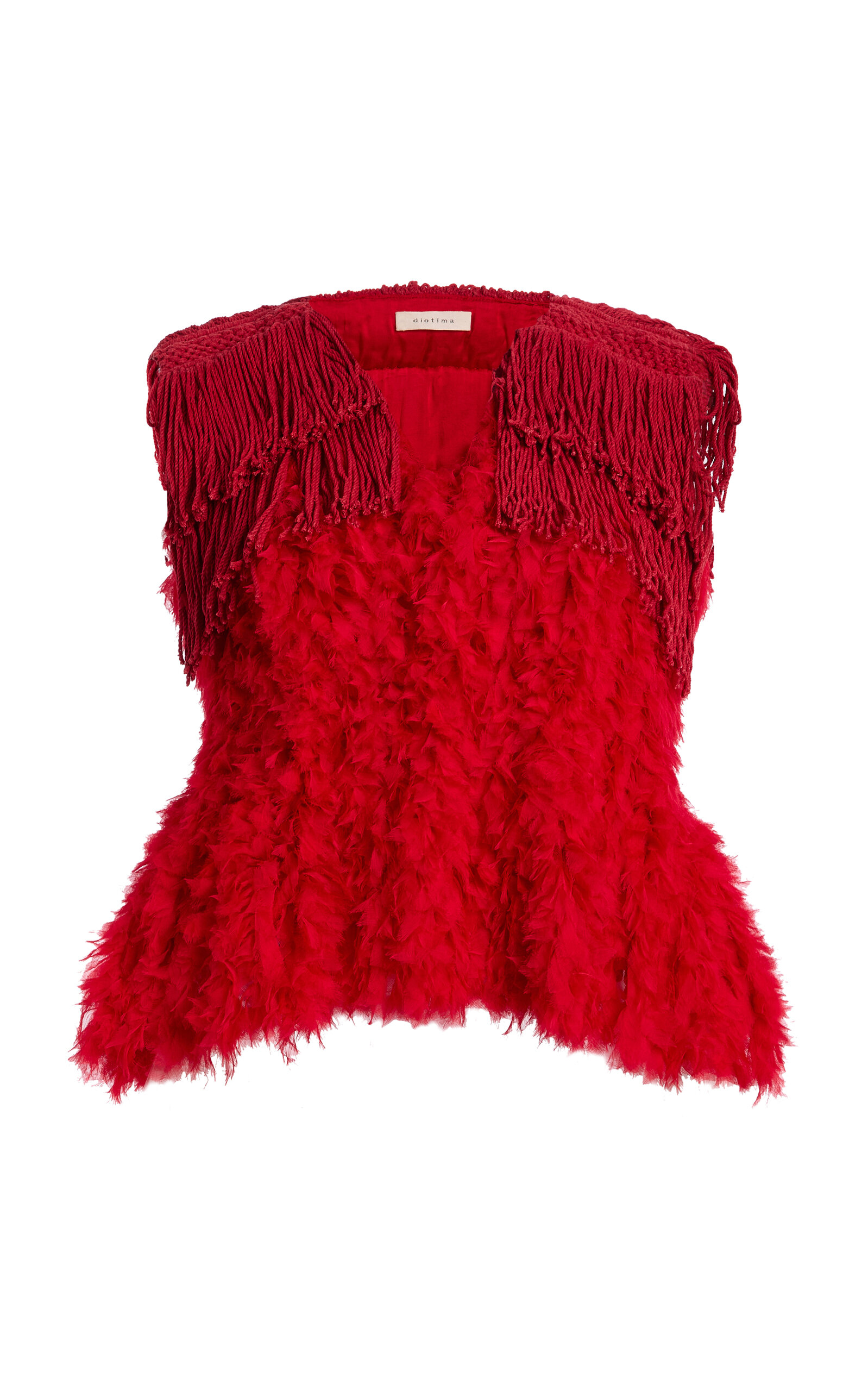 Diotima Bambola Textured Fringe Top