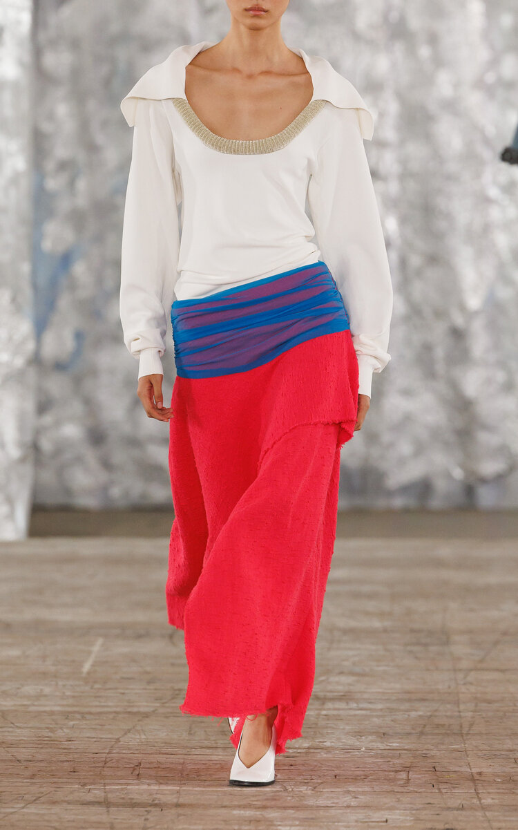 Diotima Flag Cotton-Blend Maxi Skirt - Multi