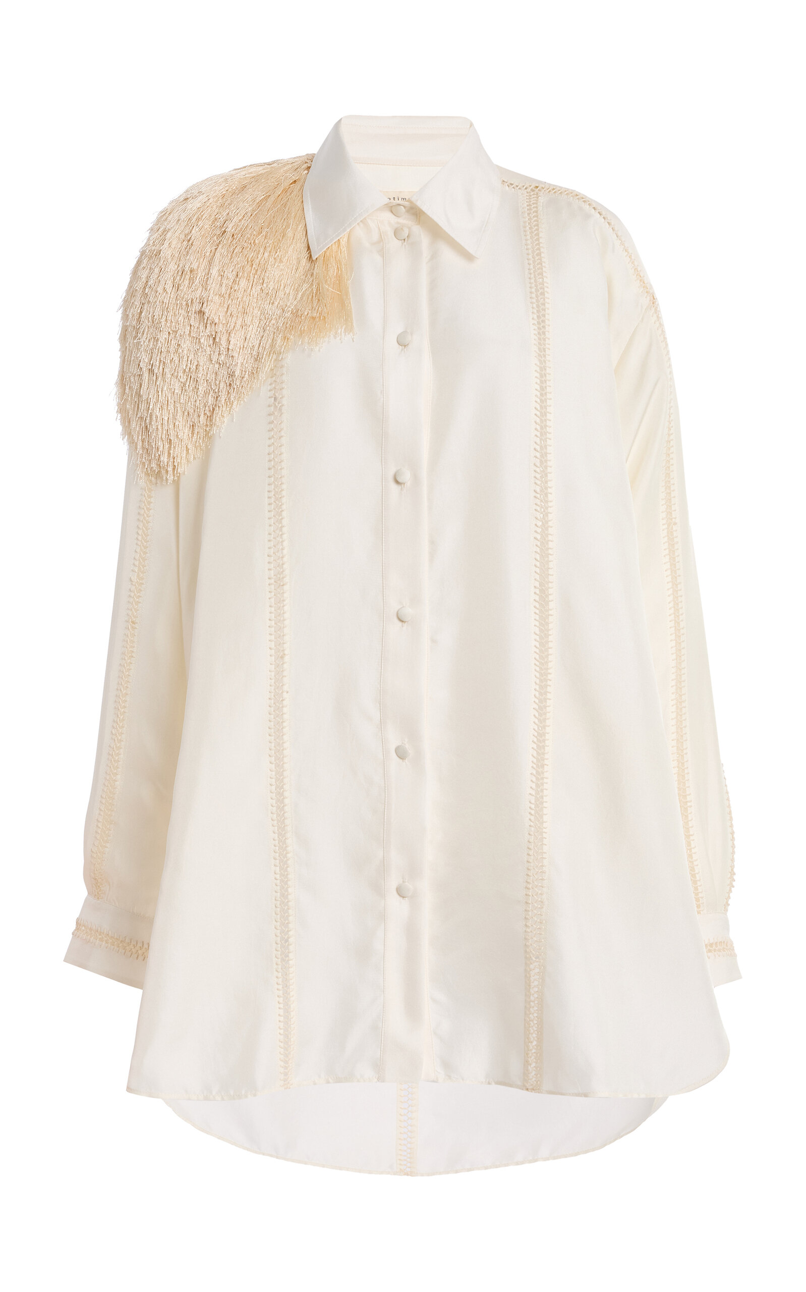 Diotima Bridgetown Silk Shirt In White