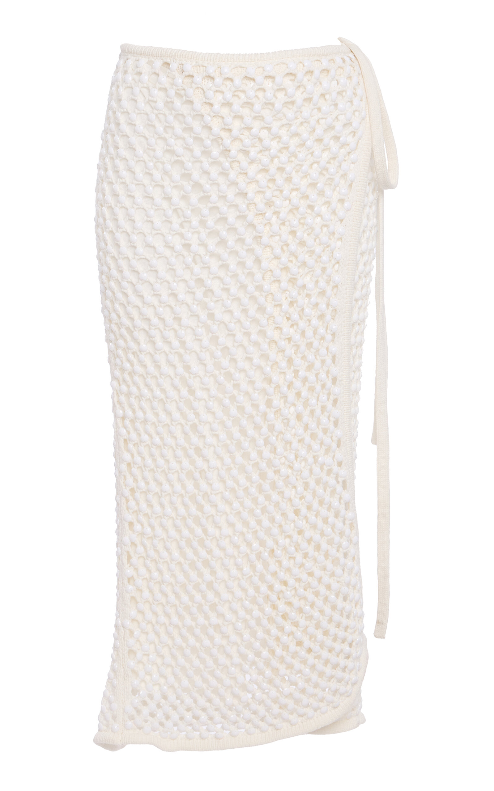 Diotima Bonaire Cotton-Blend Midi Skirt - White