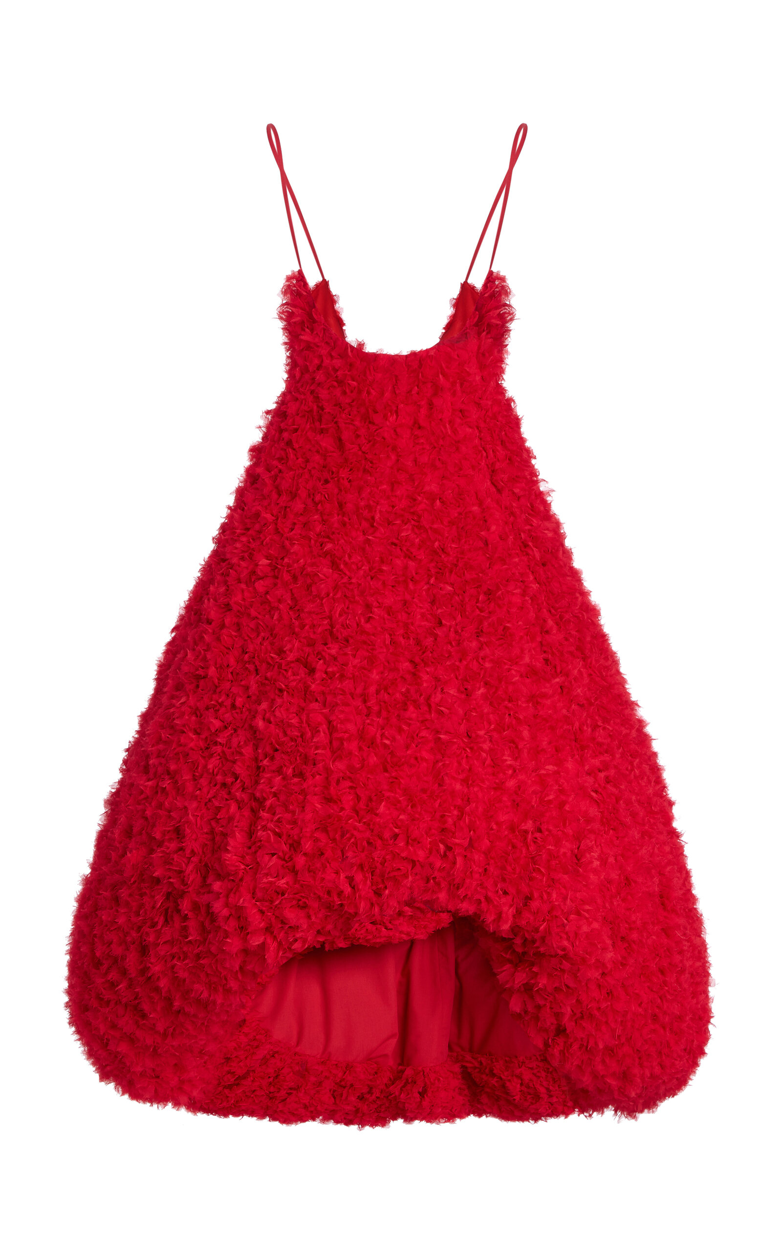 Diotima Lorraine Textured Cocoon Midi Skirt - Red