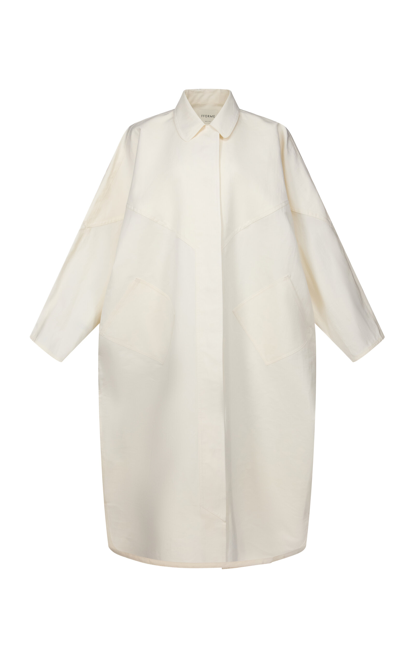 FFORME Vada Raglan Cotton Sleeve Parka - Off-White