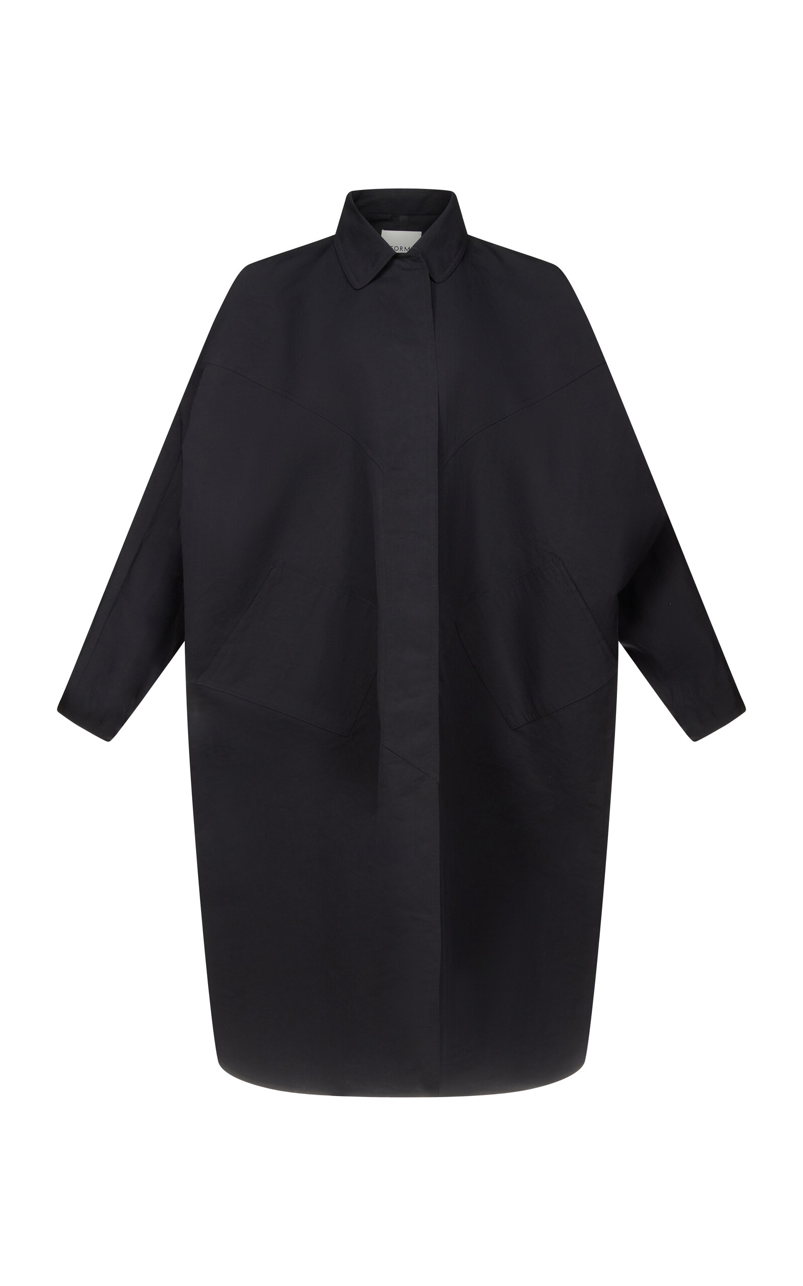 FFORME Vada Raglan Cotton-Silk Sleeve Parka - Black