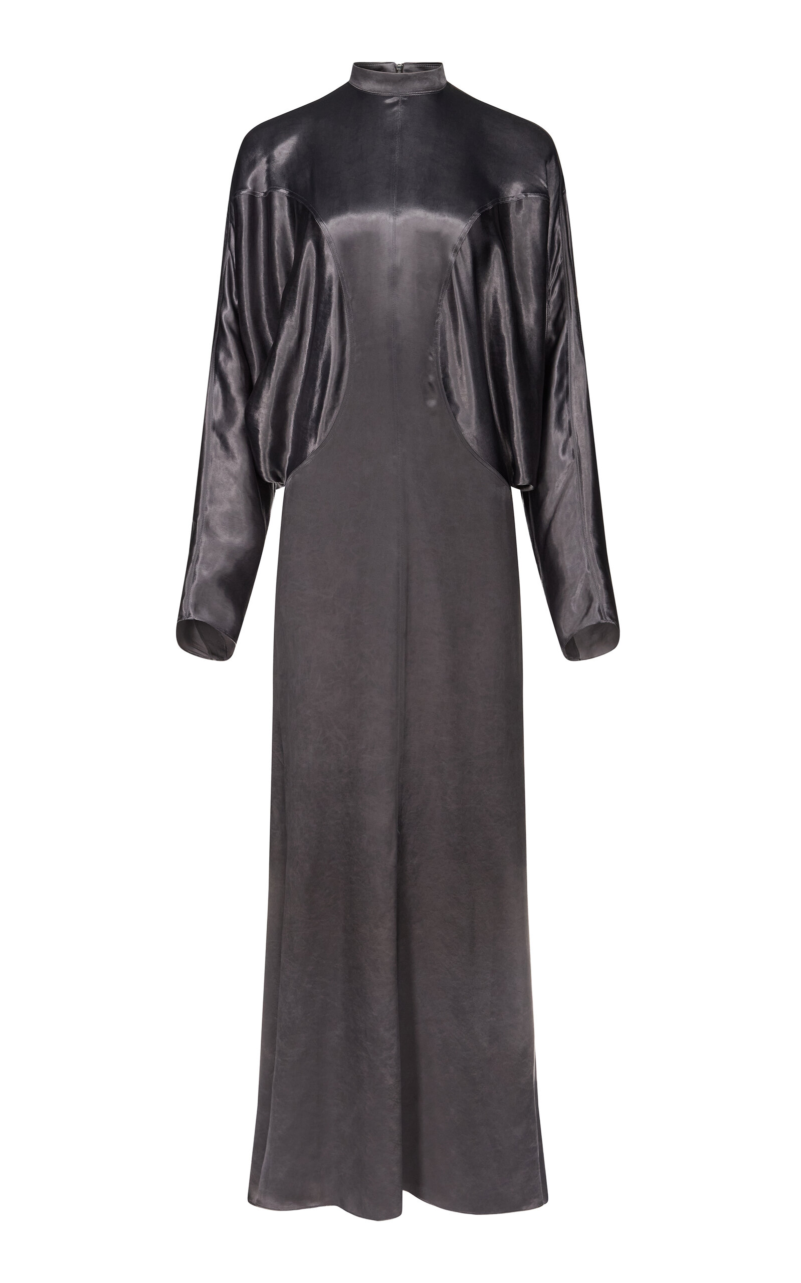 FFORME Rami Liquid Raglan Sleeve Dress - Dark Grey