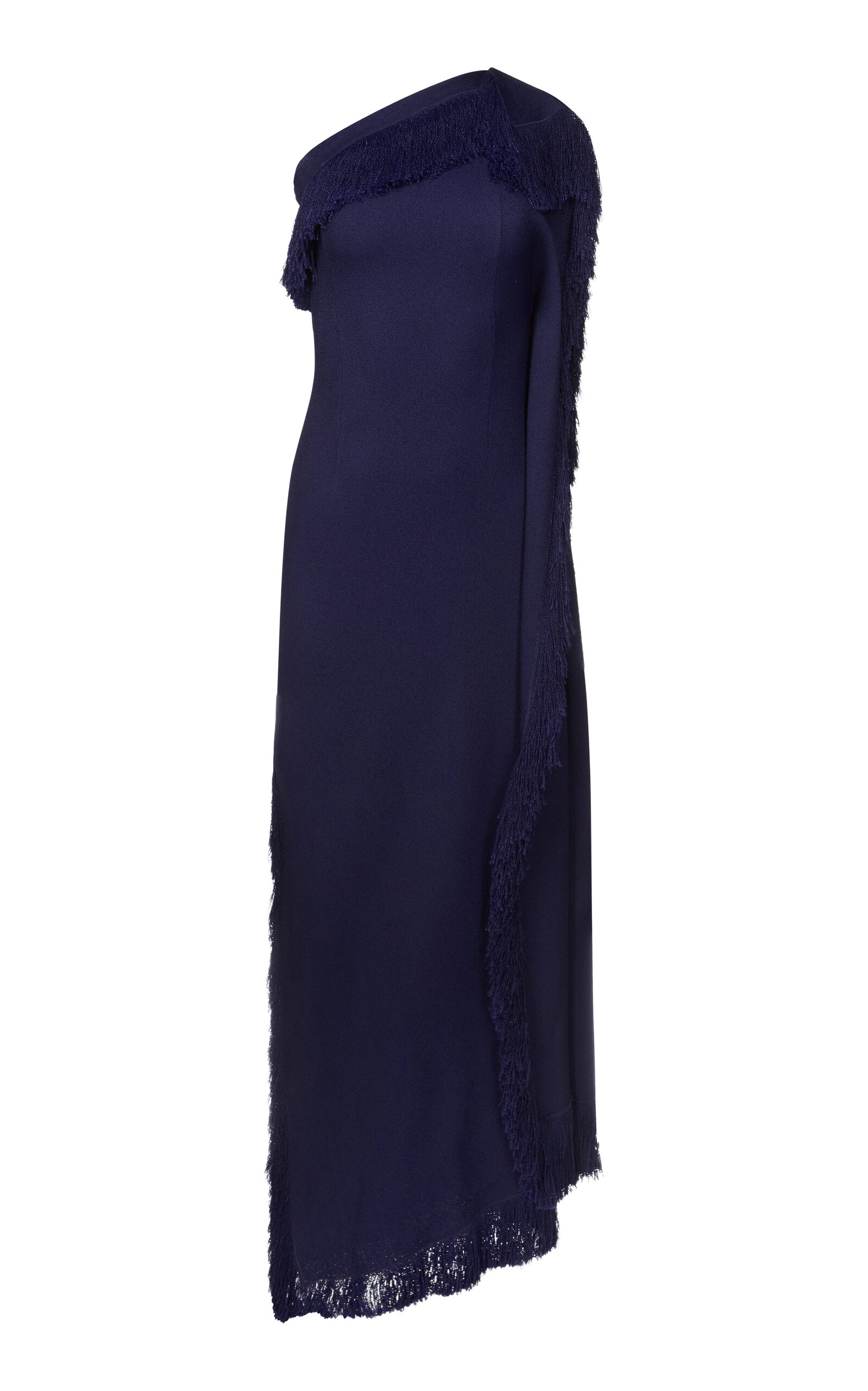 FFORME Zoya Frayed Edge Long Dress - Blue