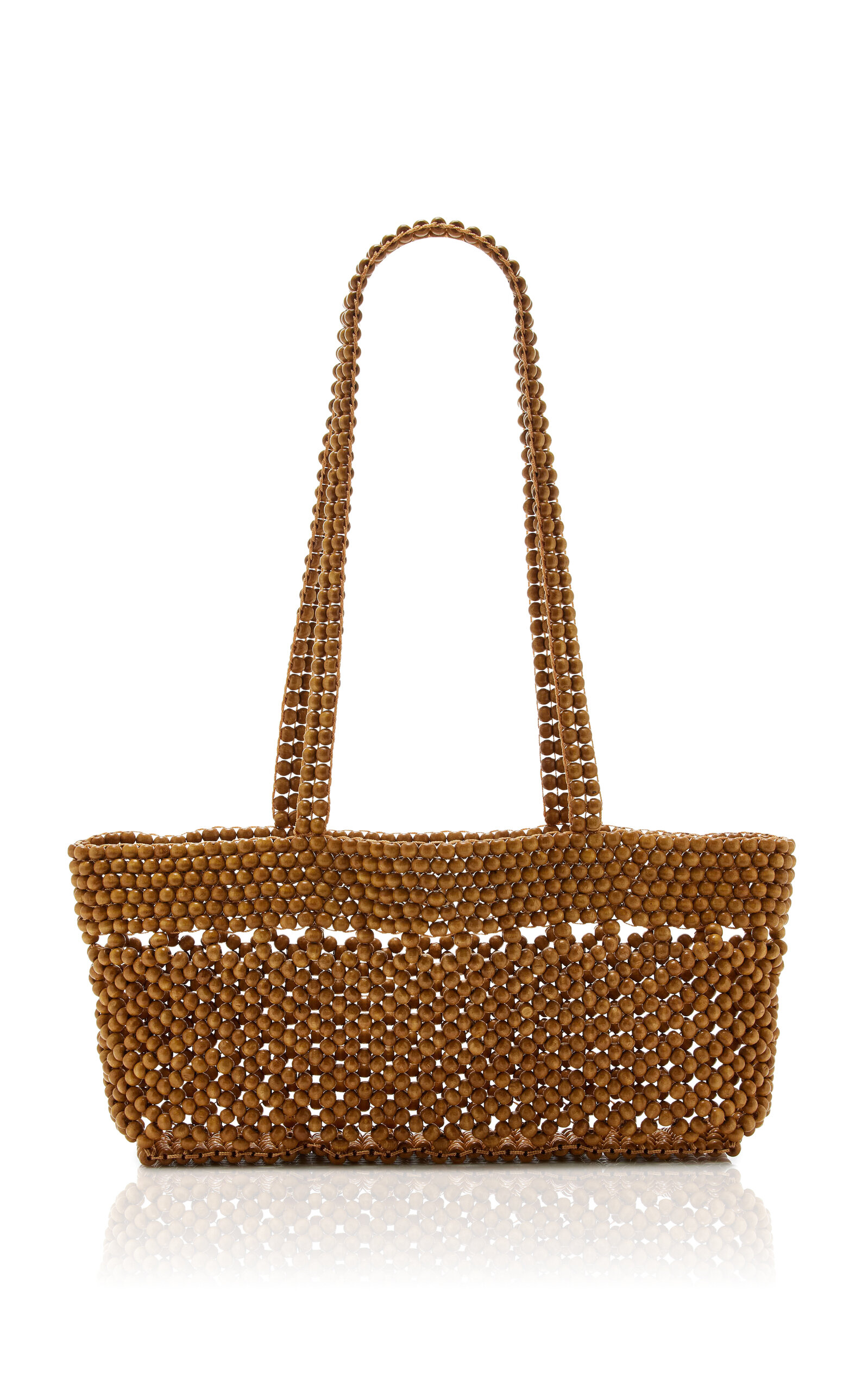 Cordera Wood-Beaded Mini Bag