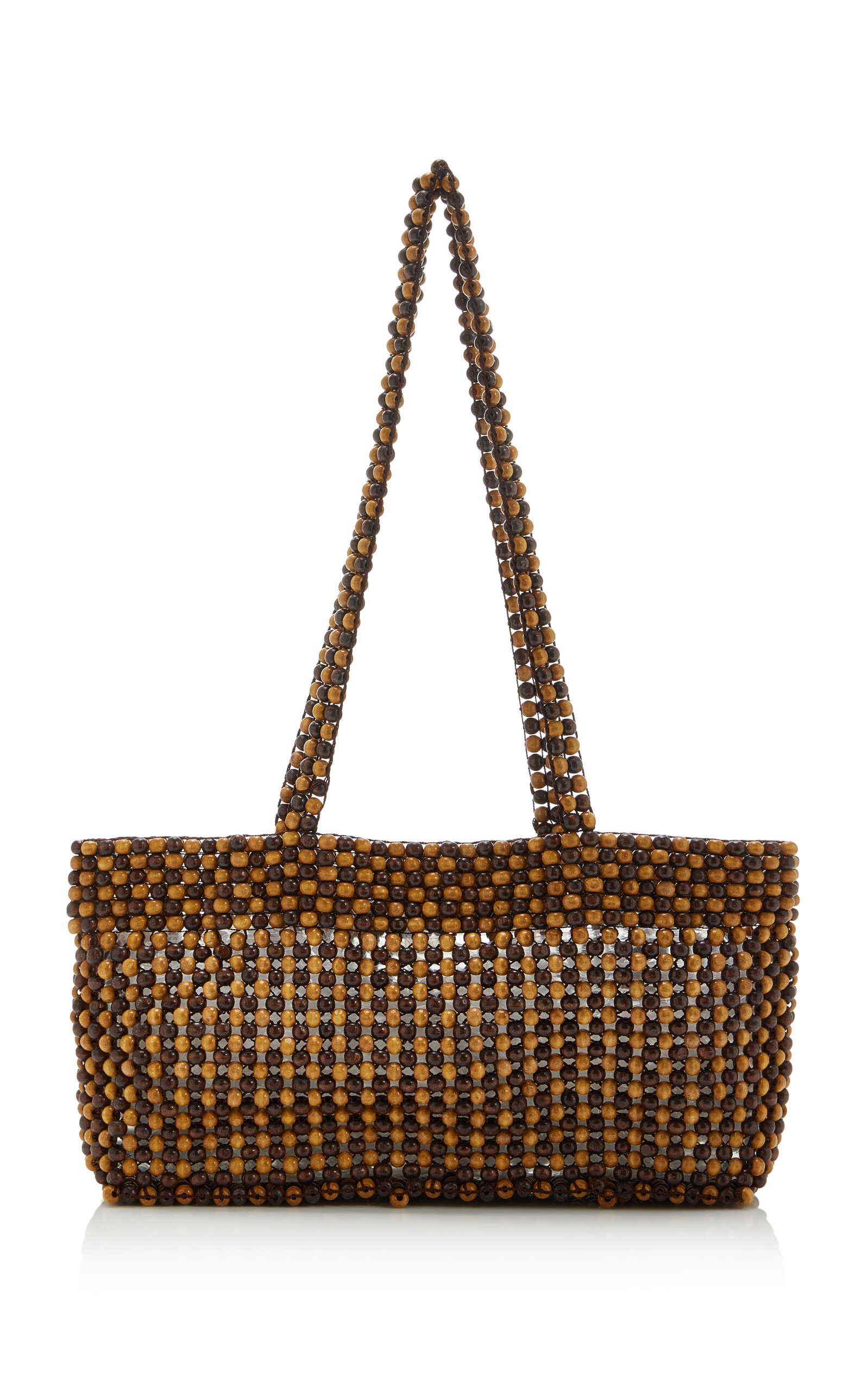 Cordera Exclusive La Isla Wood-Beaded Mini Bag