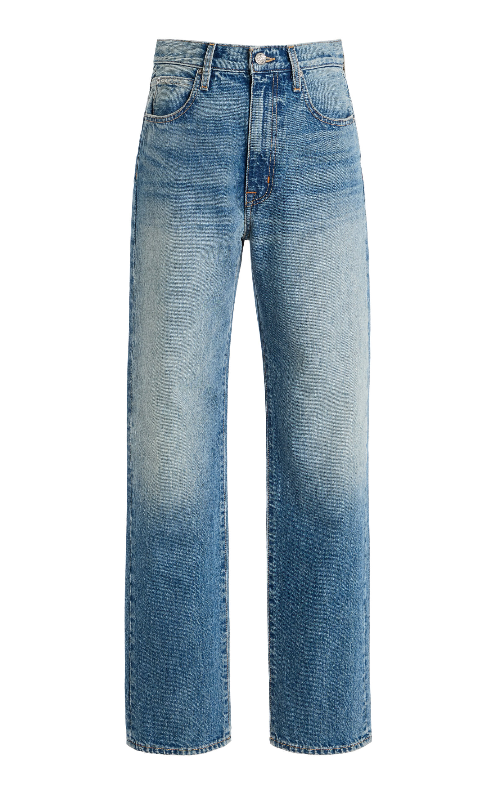 SLVRLAKE London Rigid High-Rise Straight-Leg Jeans