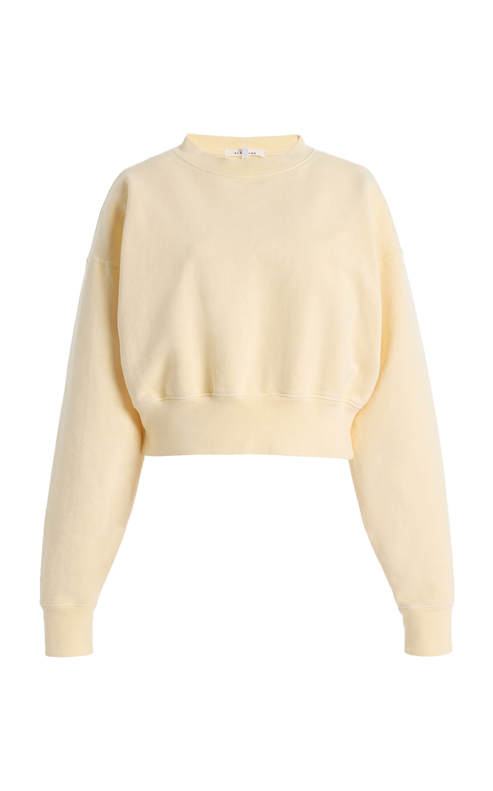 SLVRLAKE Cropped Cotton Sweatshirt