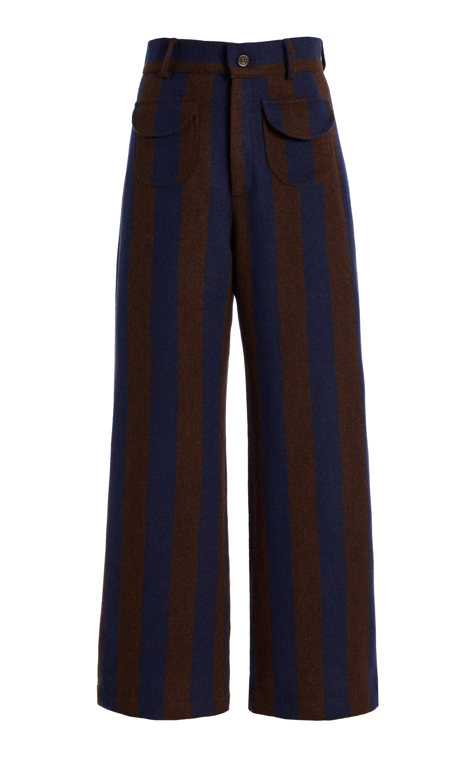 La Veste Jason Striped Wool Pants In Multi