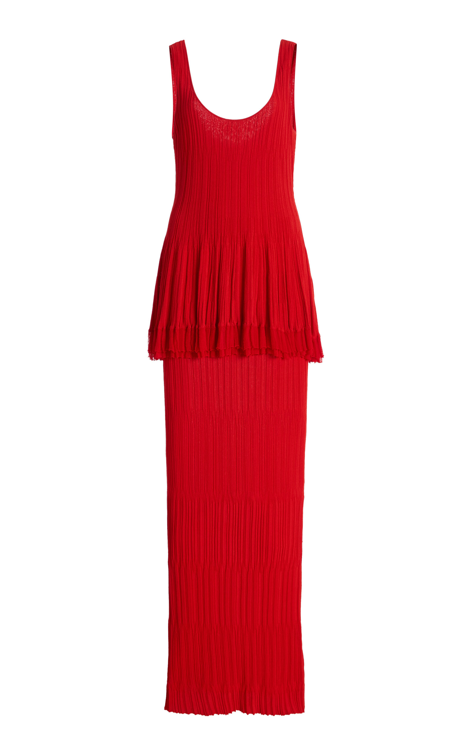 Ashlyn Kishi Layered Knit Maxi Dress
