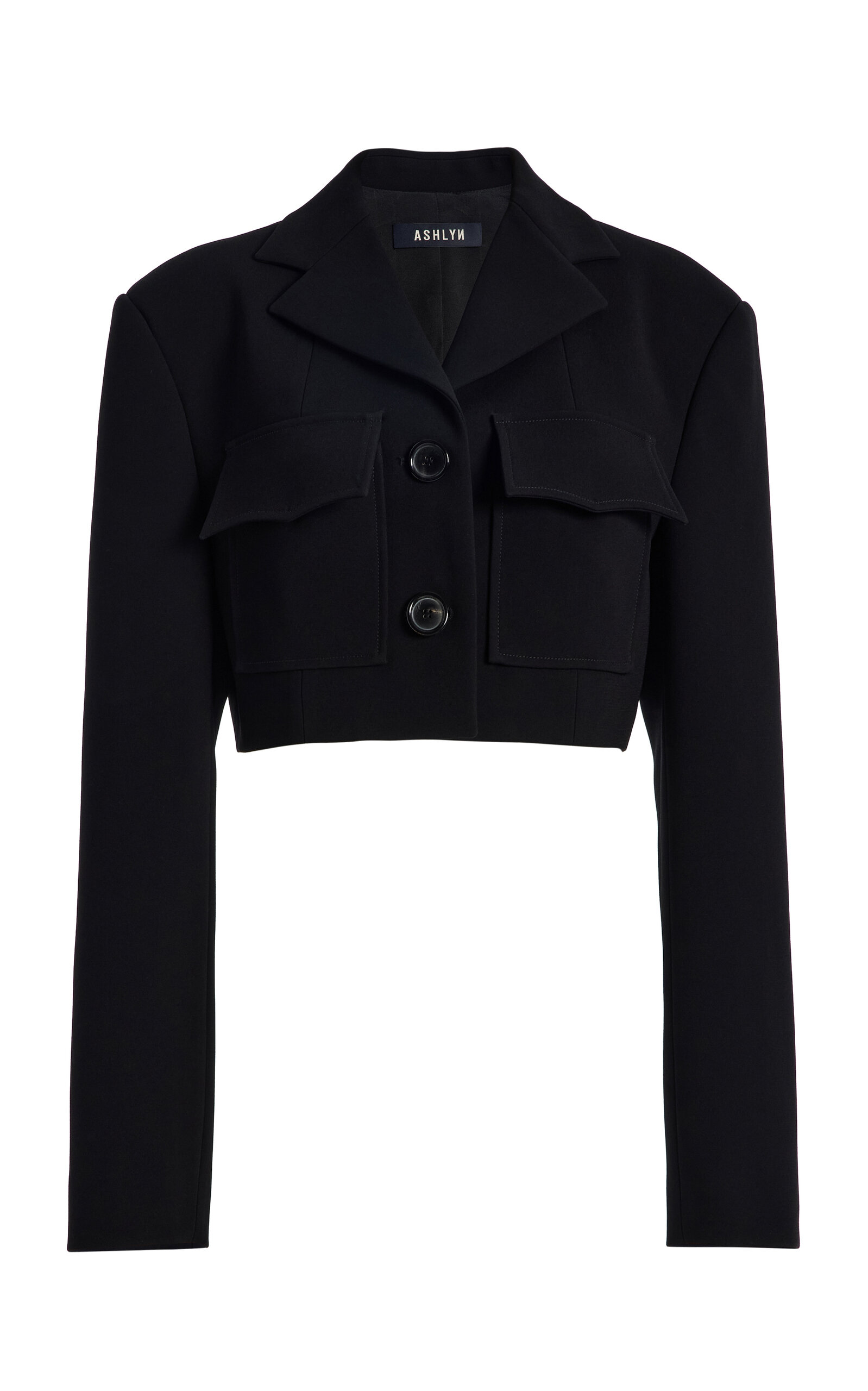 Ashlyn Elizabeth Cropped Jacket - Black