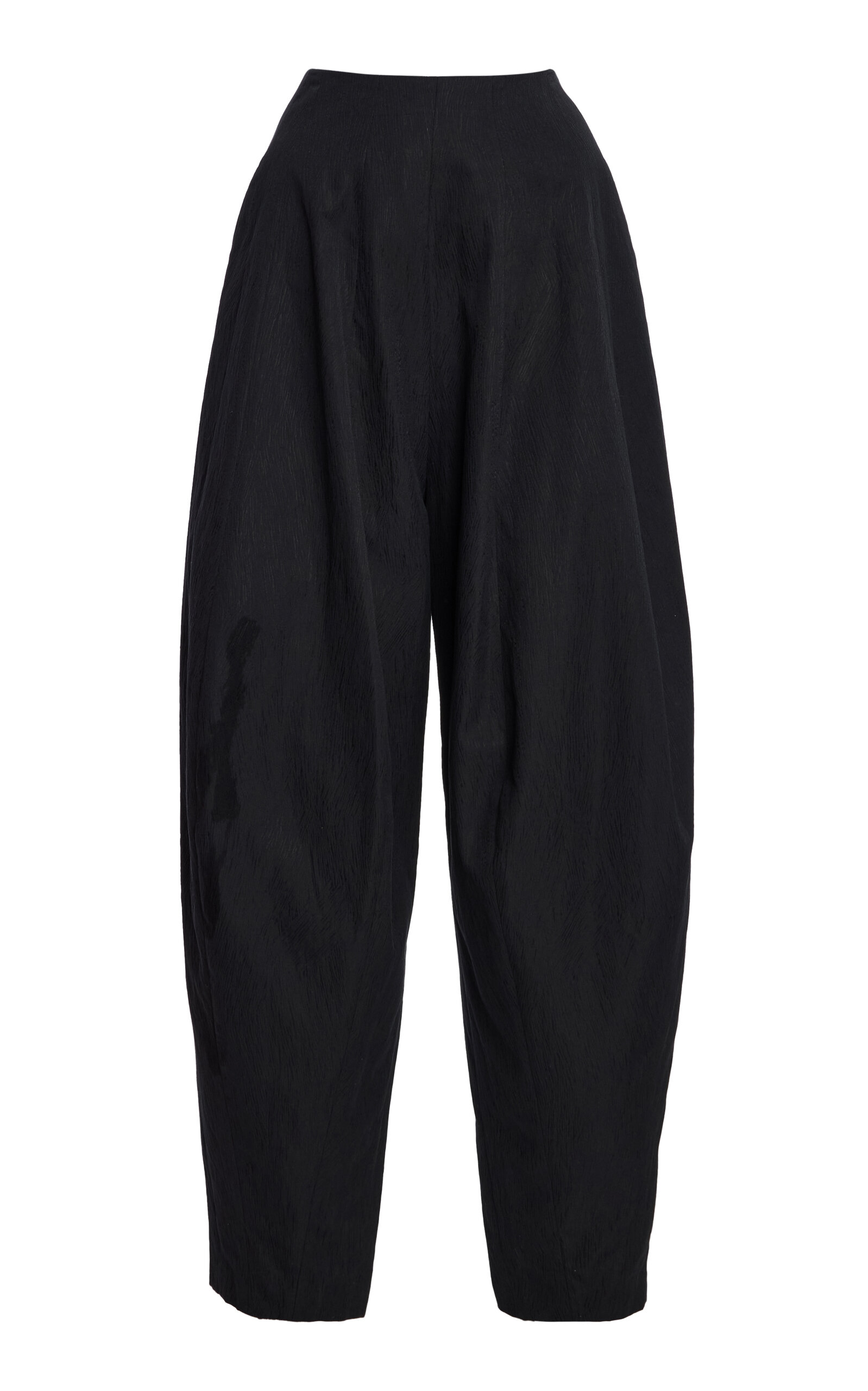 Ashlyn Blaine Cotton Jacquard Long Pants - Black