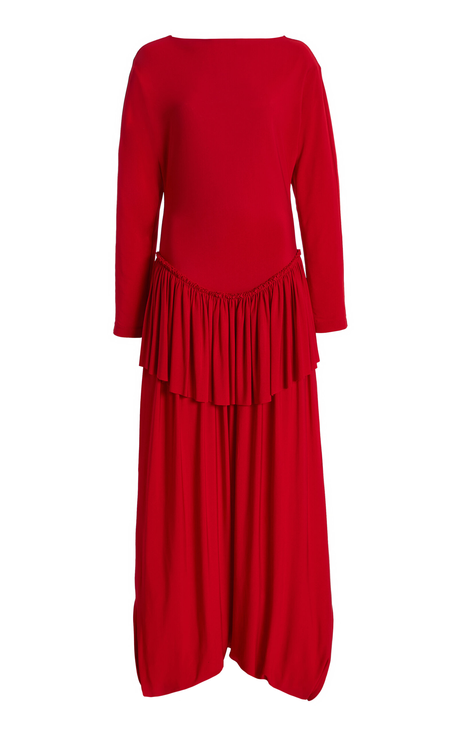 Ashlyn Bowes Draped Jumpsuit - Red