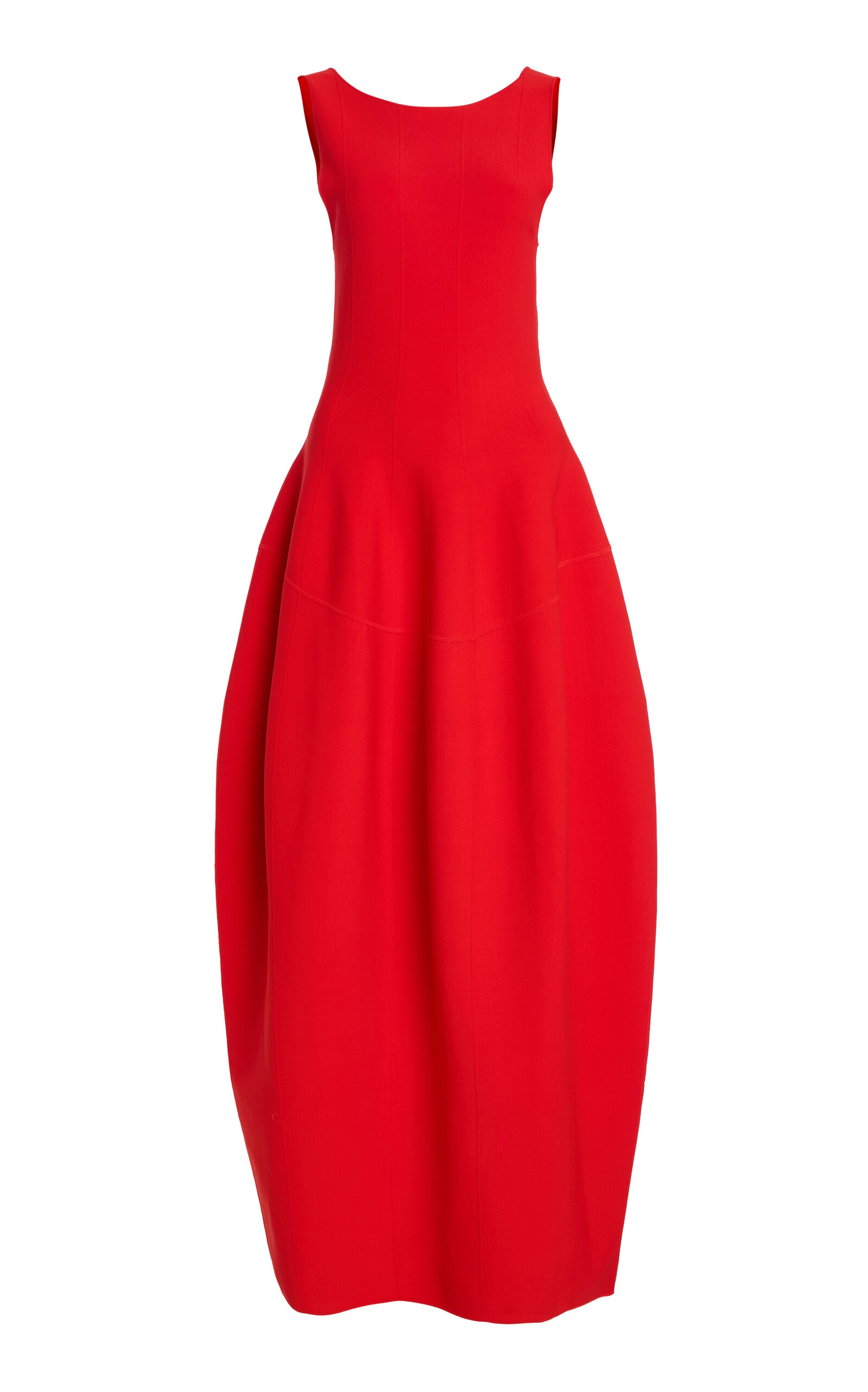 Ashlyn Tama Cape Maxi Dress - Red