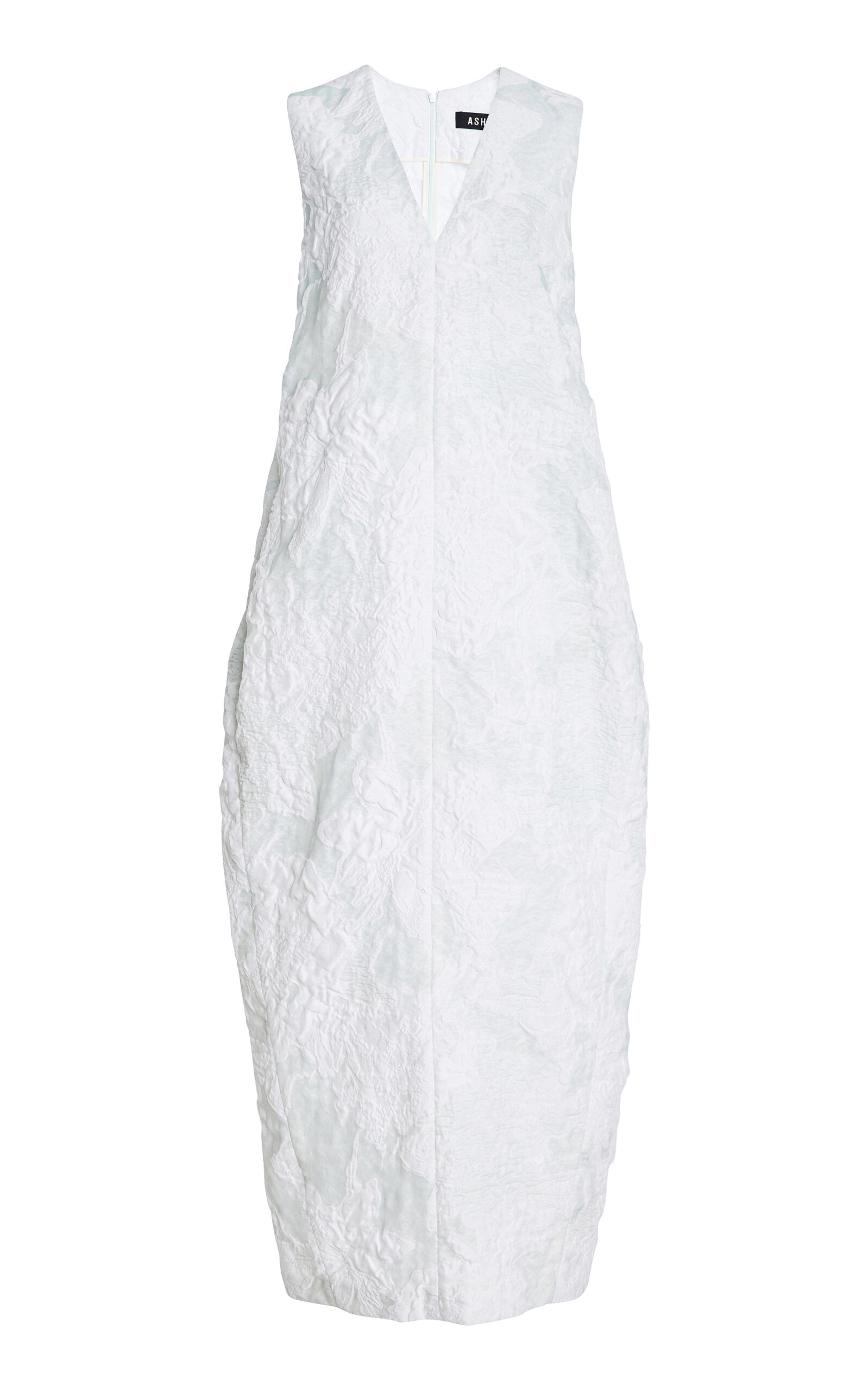 Ashlyn Lena Silk Jacquard Maxi Dress - Floral - XL